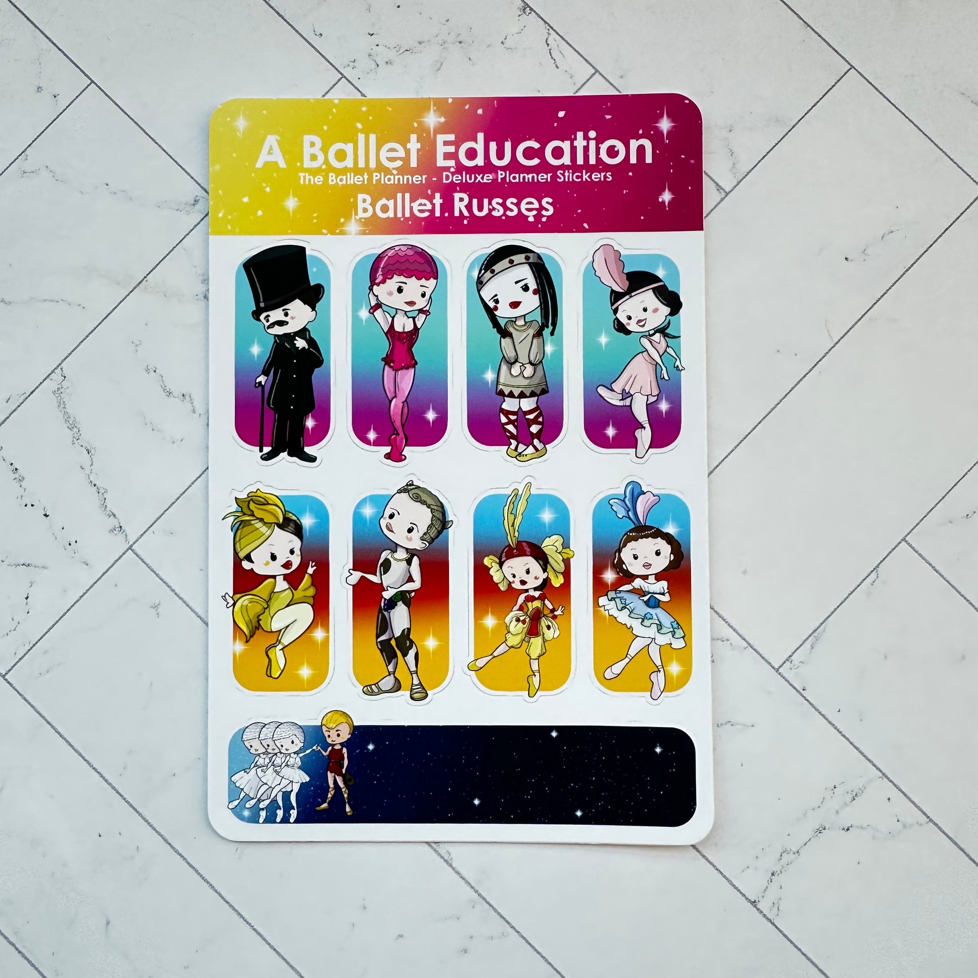 Ballet Russes Sticker Sheet