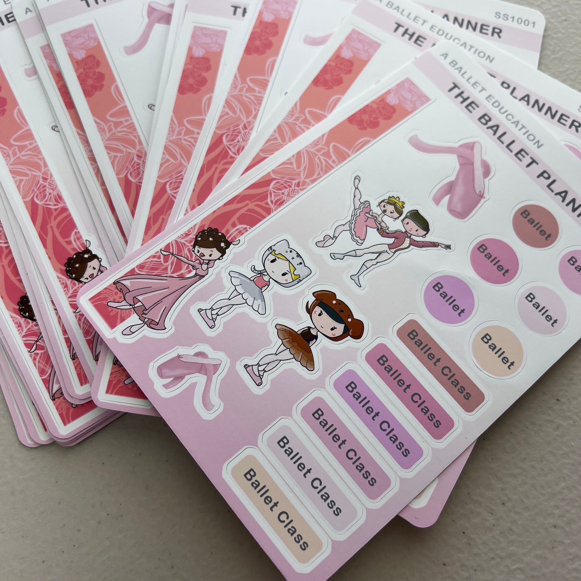 Ballet Class Planner Sticker Sheet