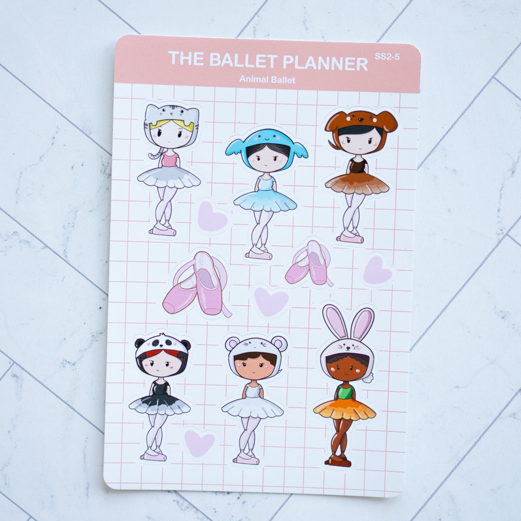 Animal Ballet Sticker Sheet