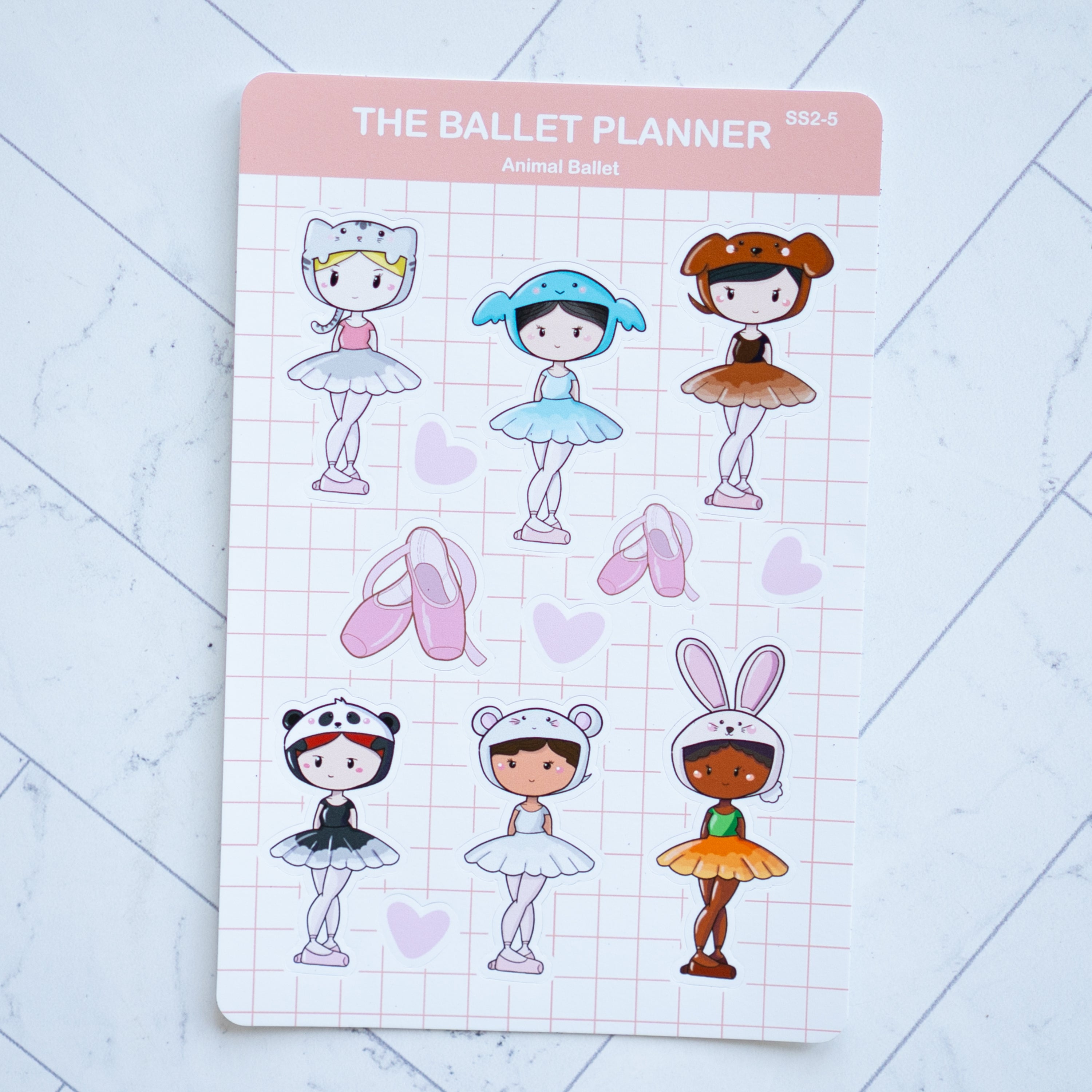 Animal Ballet Sticker Sheet