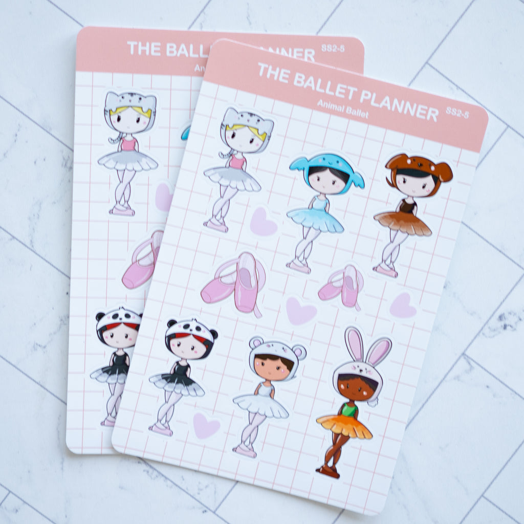 Animal Ballet Sticker Sheet