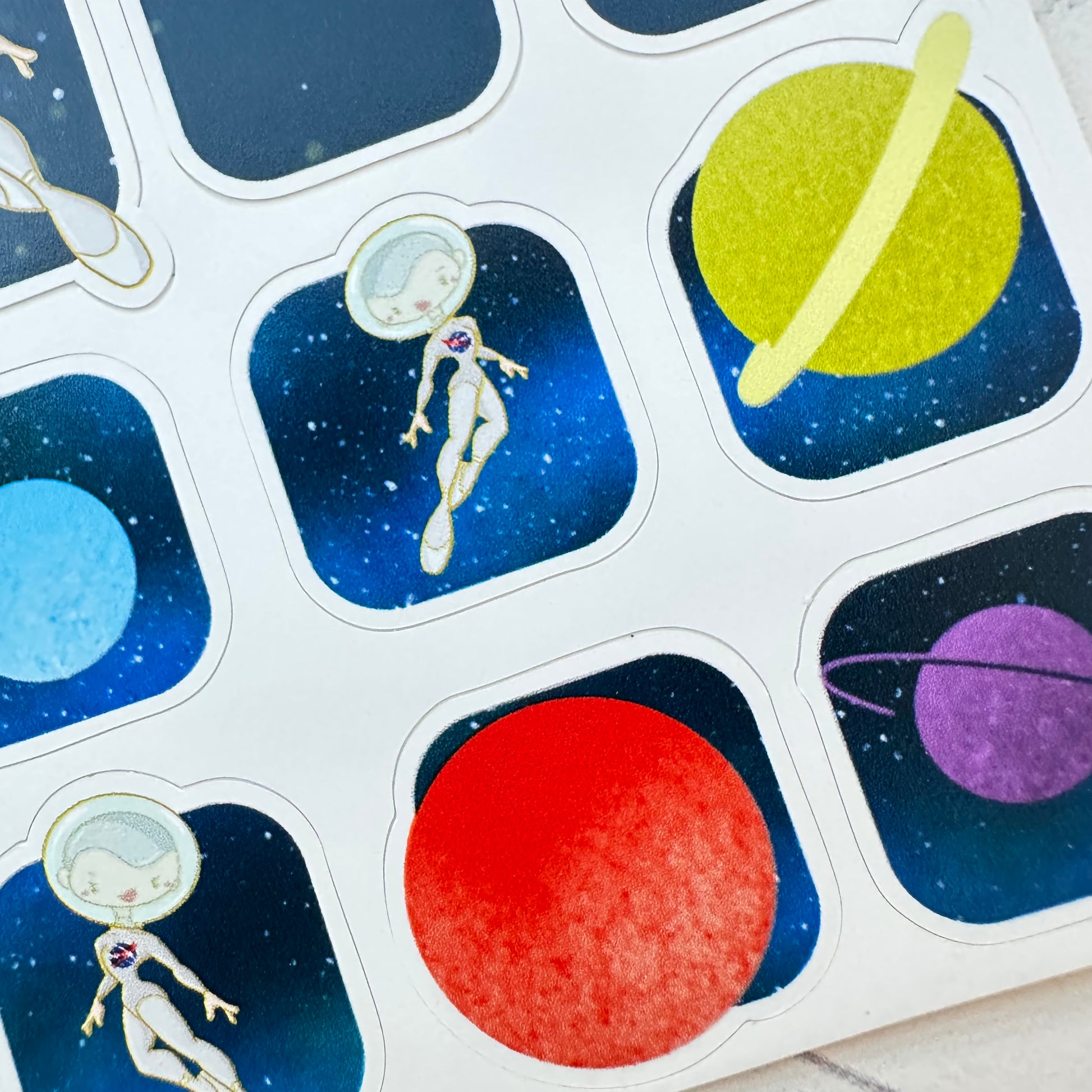 Astro Ballet Sticker Sheet