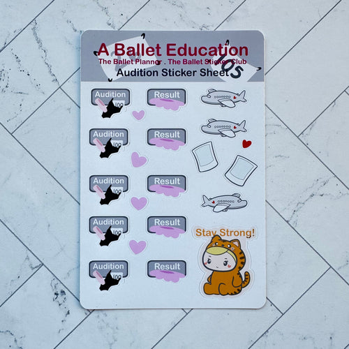 Audition Sticker Sheet