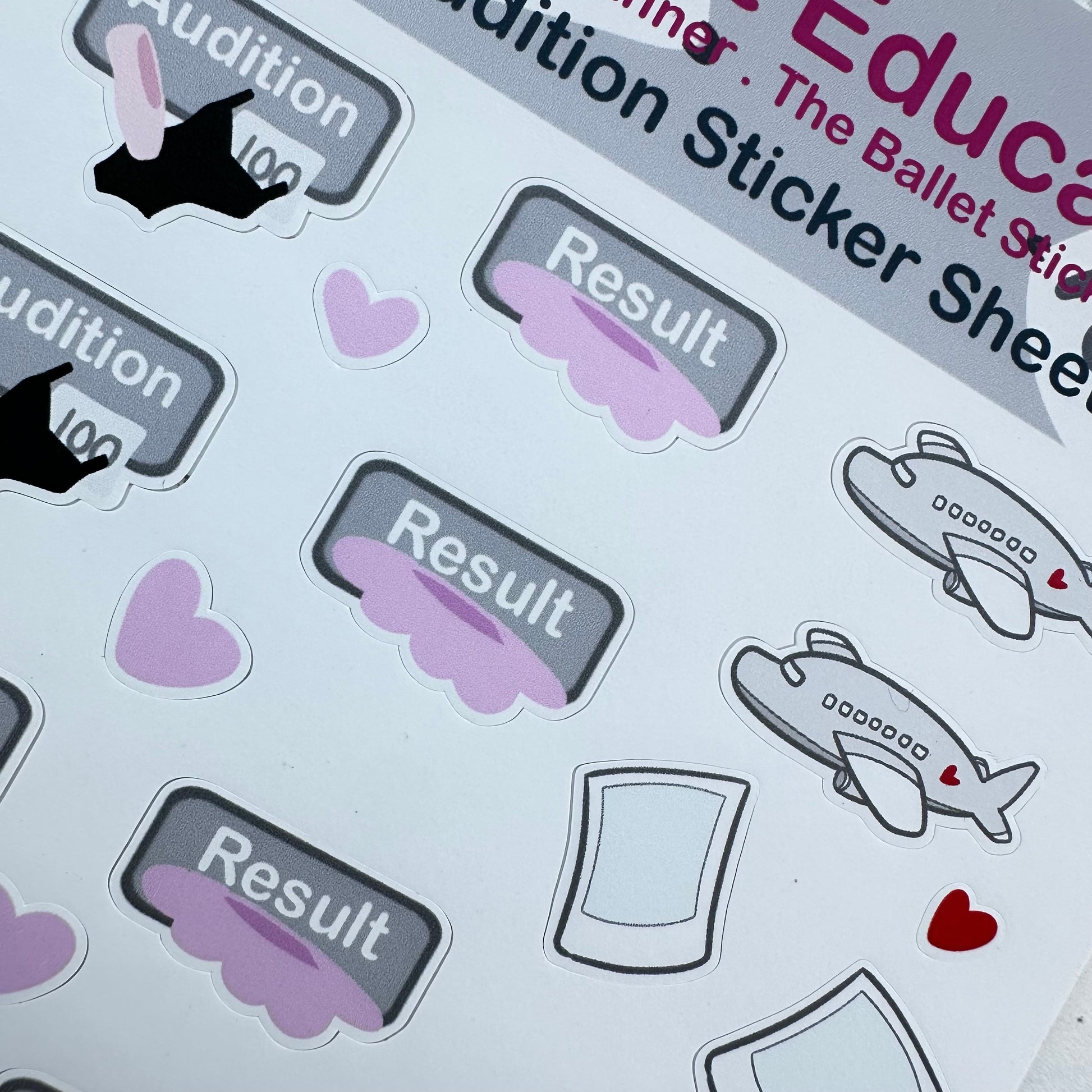 Audition Sticker Sheet