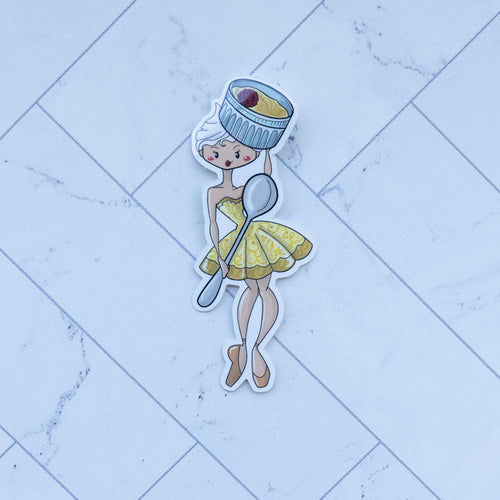 Ballerina Dessert Stickers