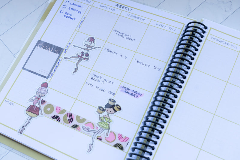 Ballerina Dessert Stickers