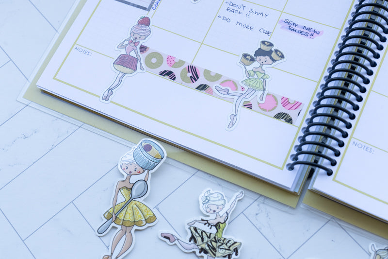 Ballerina Dessert Stickers