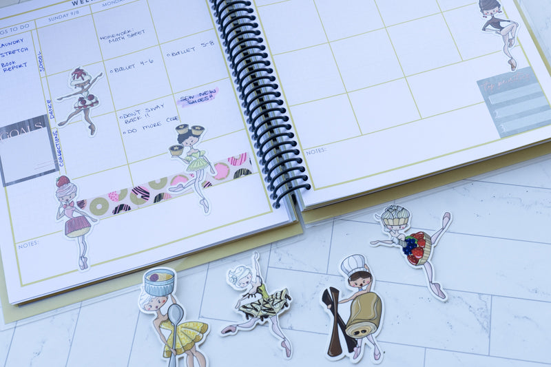 Ballerina Dessert Stickers