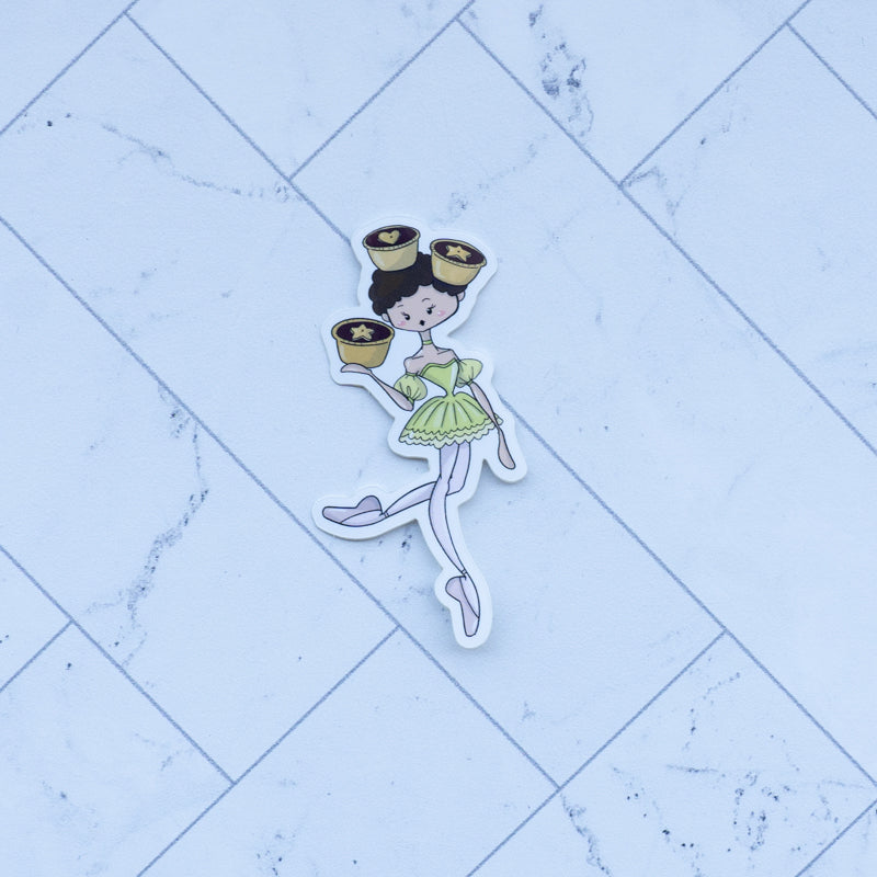 Ballerina Dessert Stickers