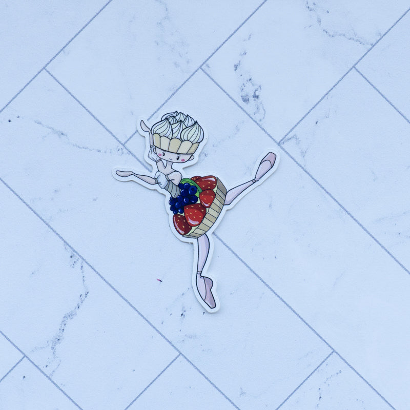Ballerina Dessert Stickers