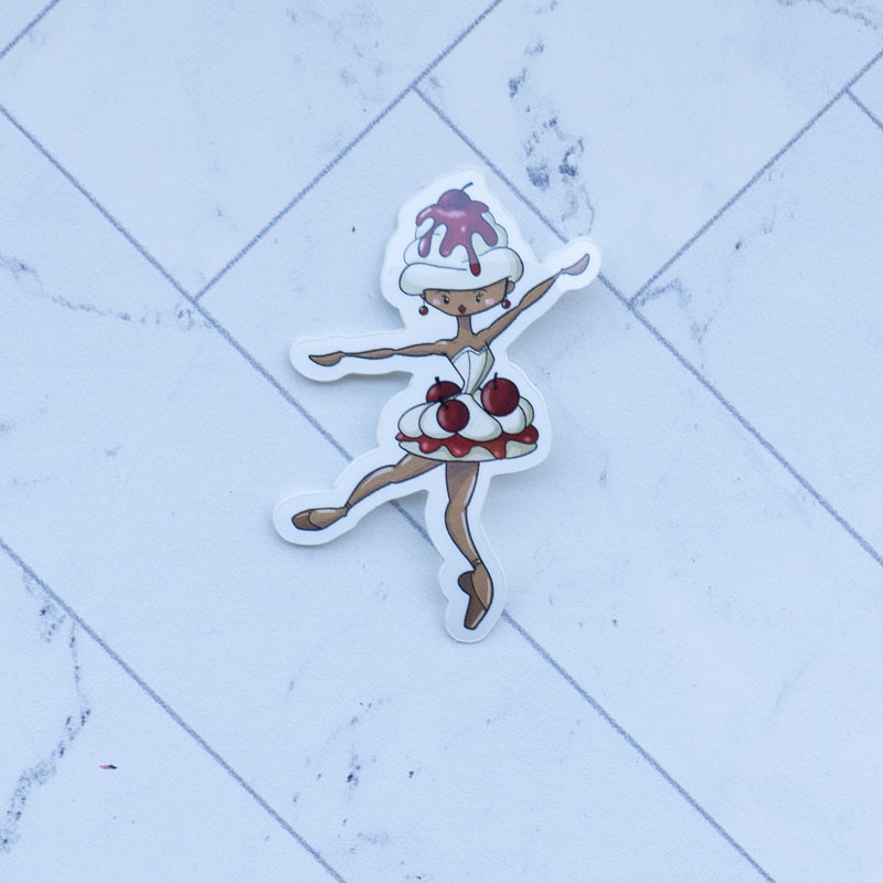 Ballerina Dessert Stickers