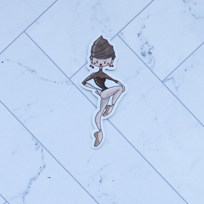 Ballerina Dessert Stickers
