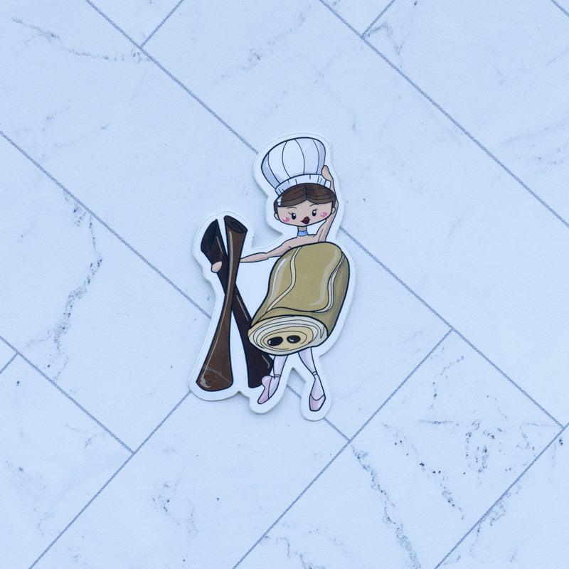 Ballerina Dessert Stickers