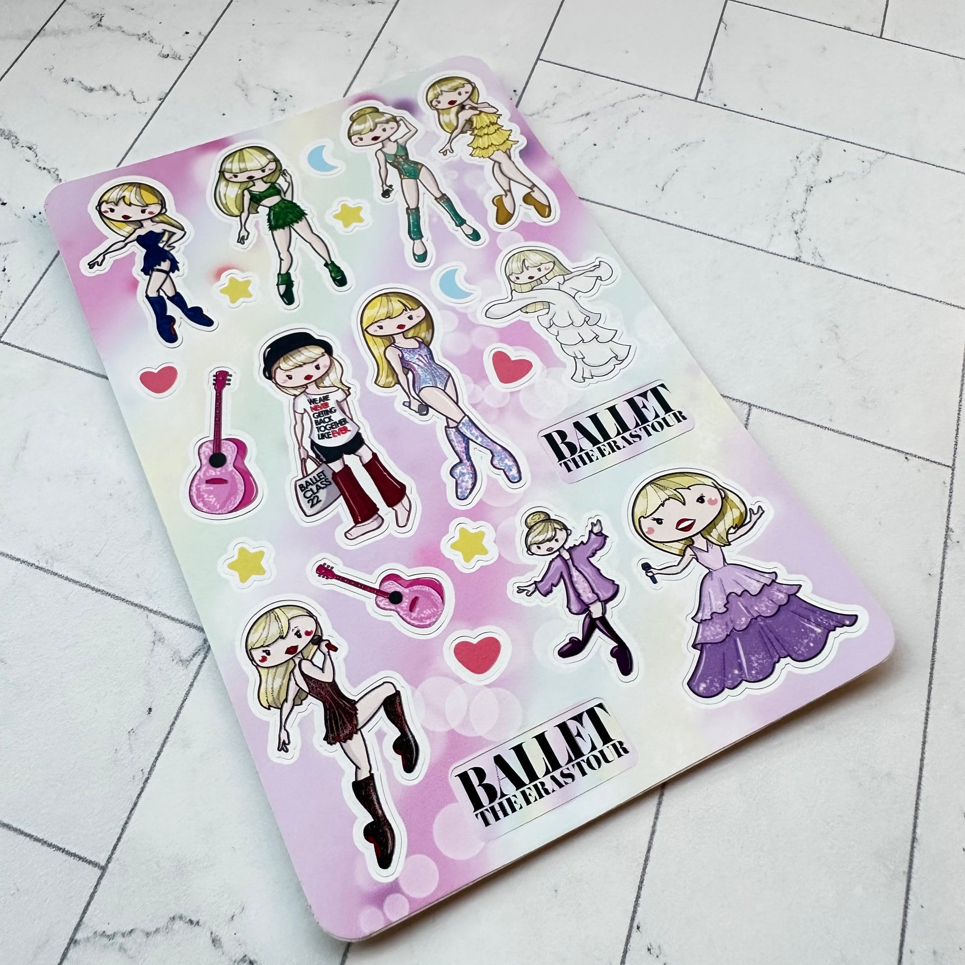 The Ballet Eras Sticker Sheet