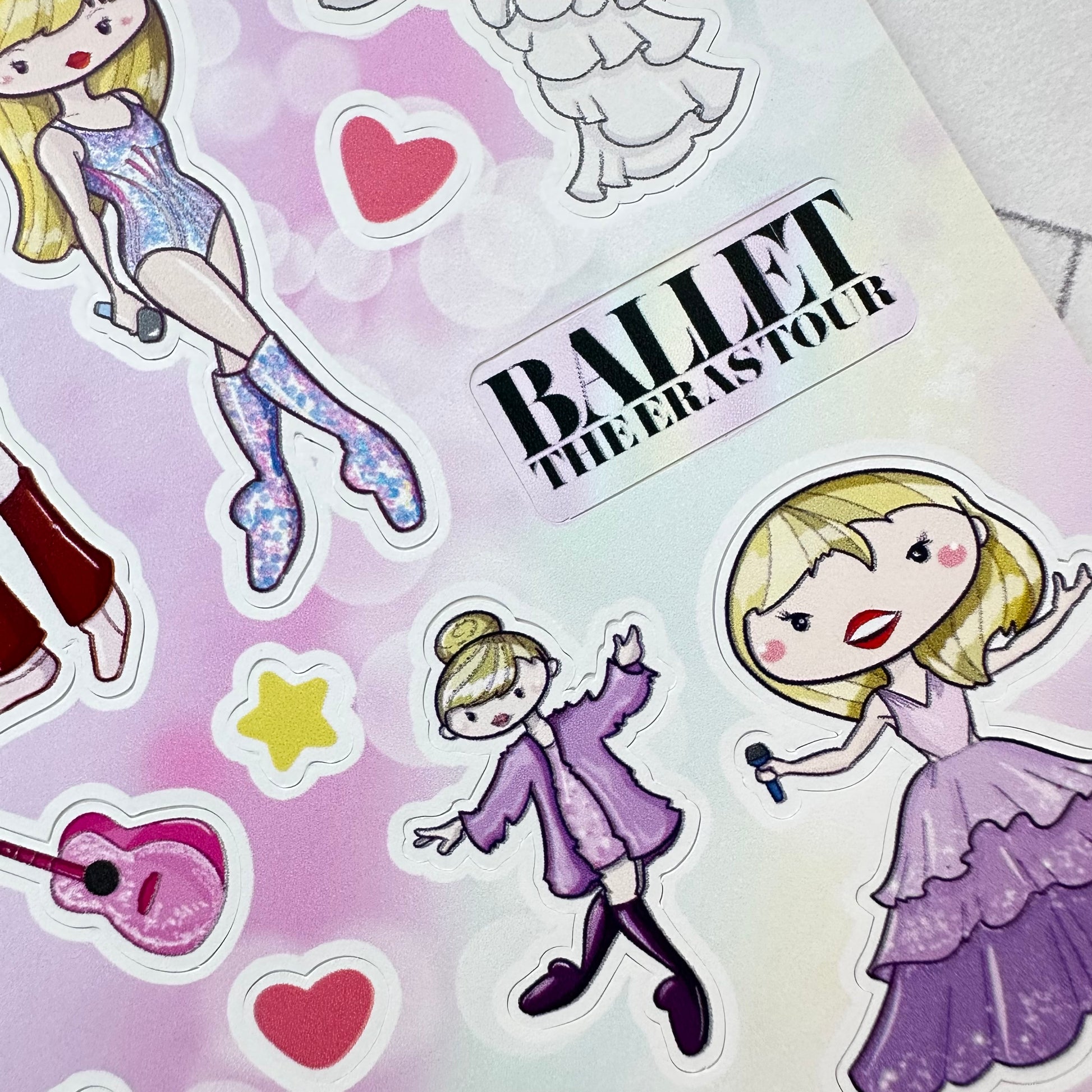 The Ballet Eras Sticker Sheet