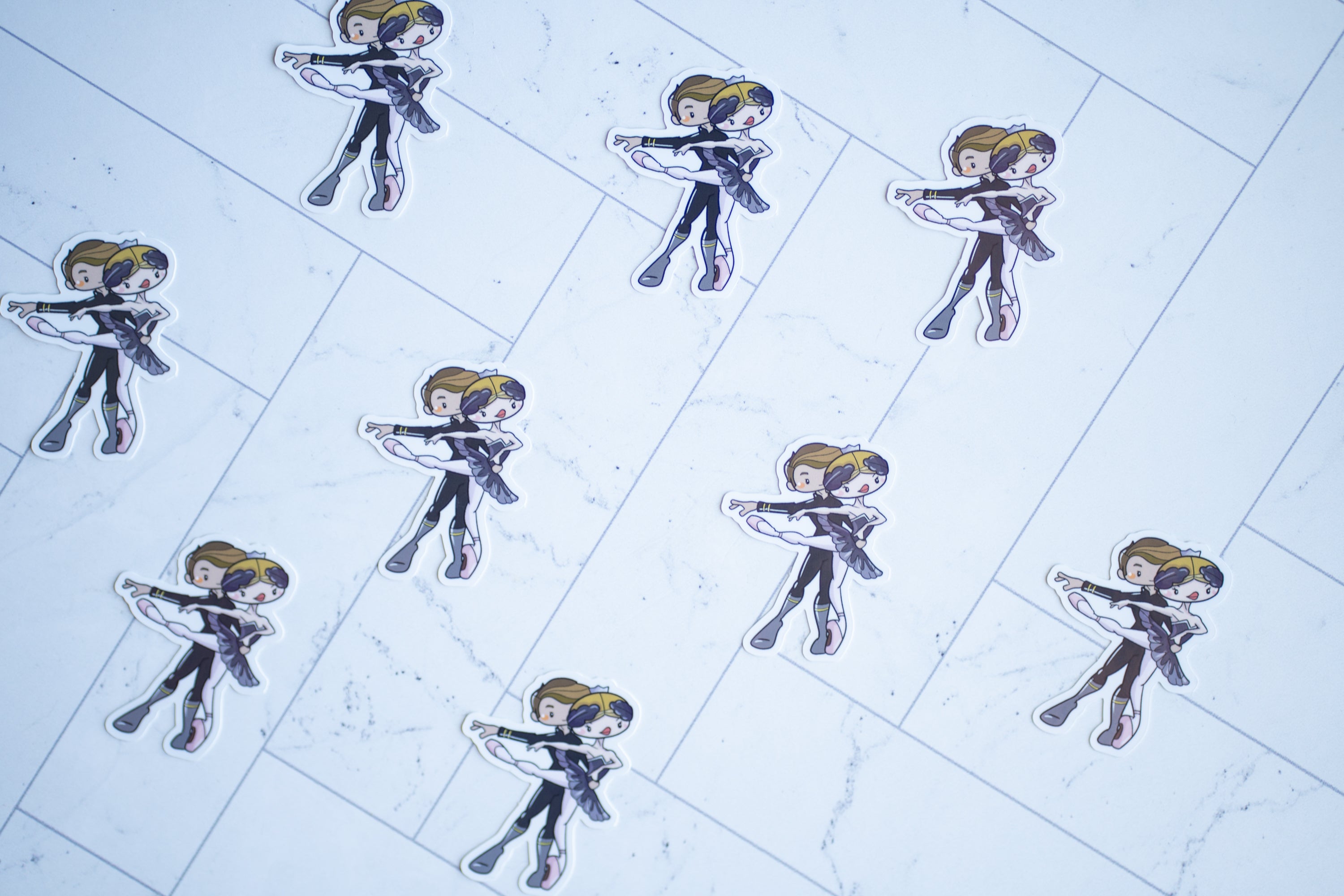 Black Swan Pas De Deux (pastel edition)