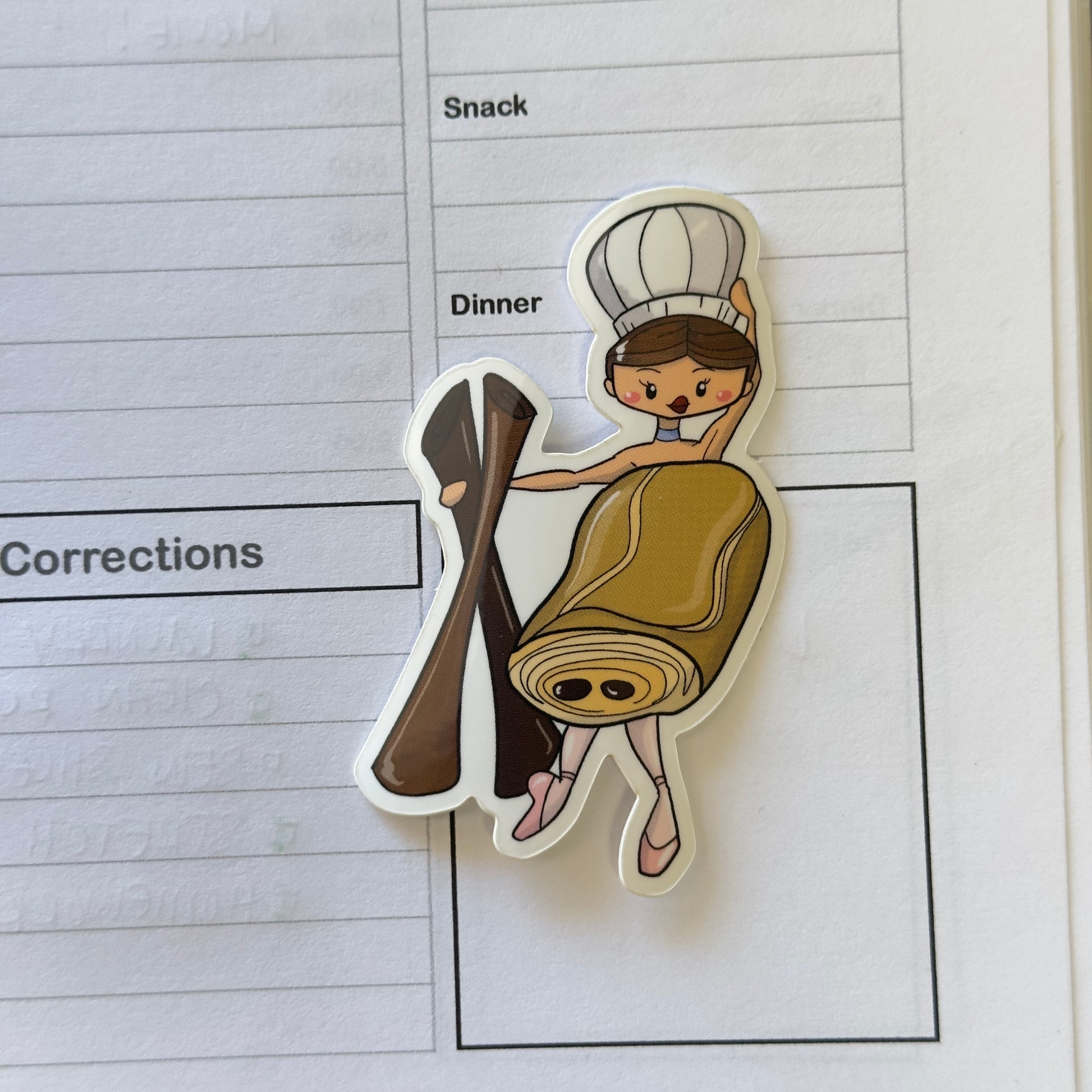 Ballerina Dessert Stickers