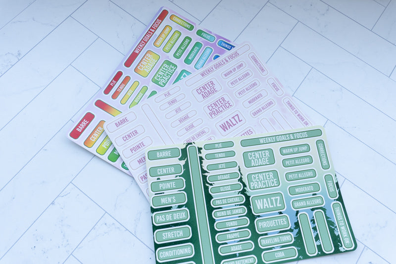 Ballet Class Sticker Sheet
