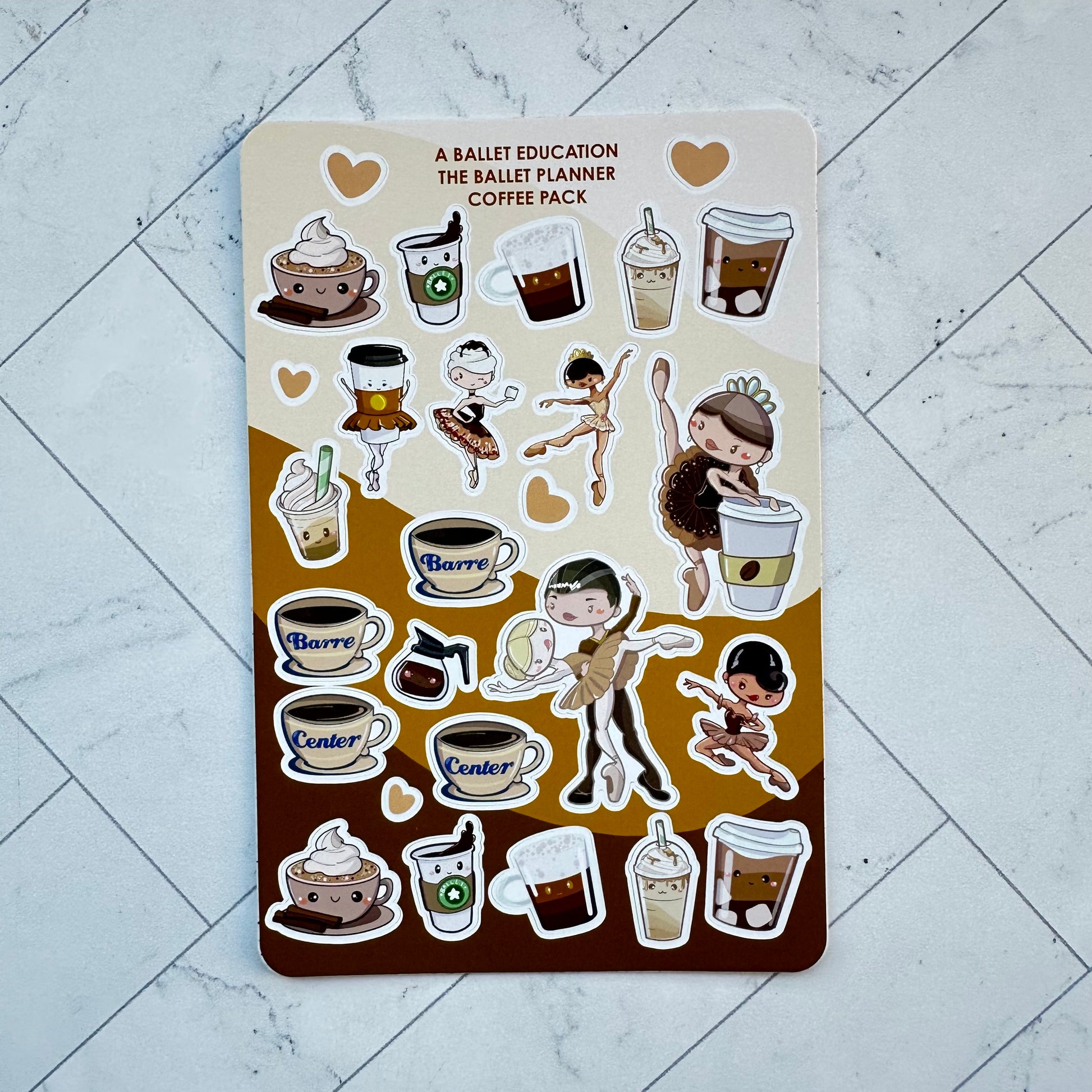 Coffee Ballet Sticker Sheet