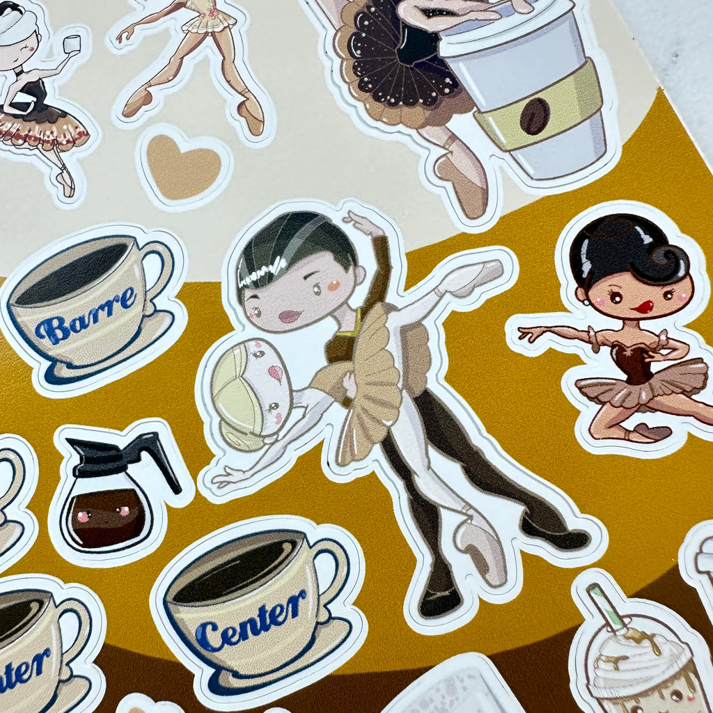 Coffee Ballet Sticker Sheet