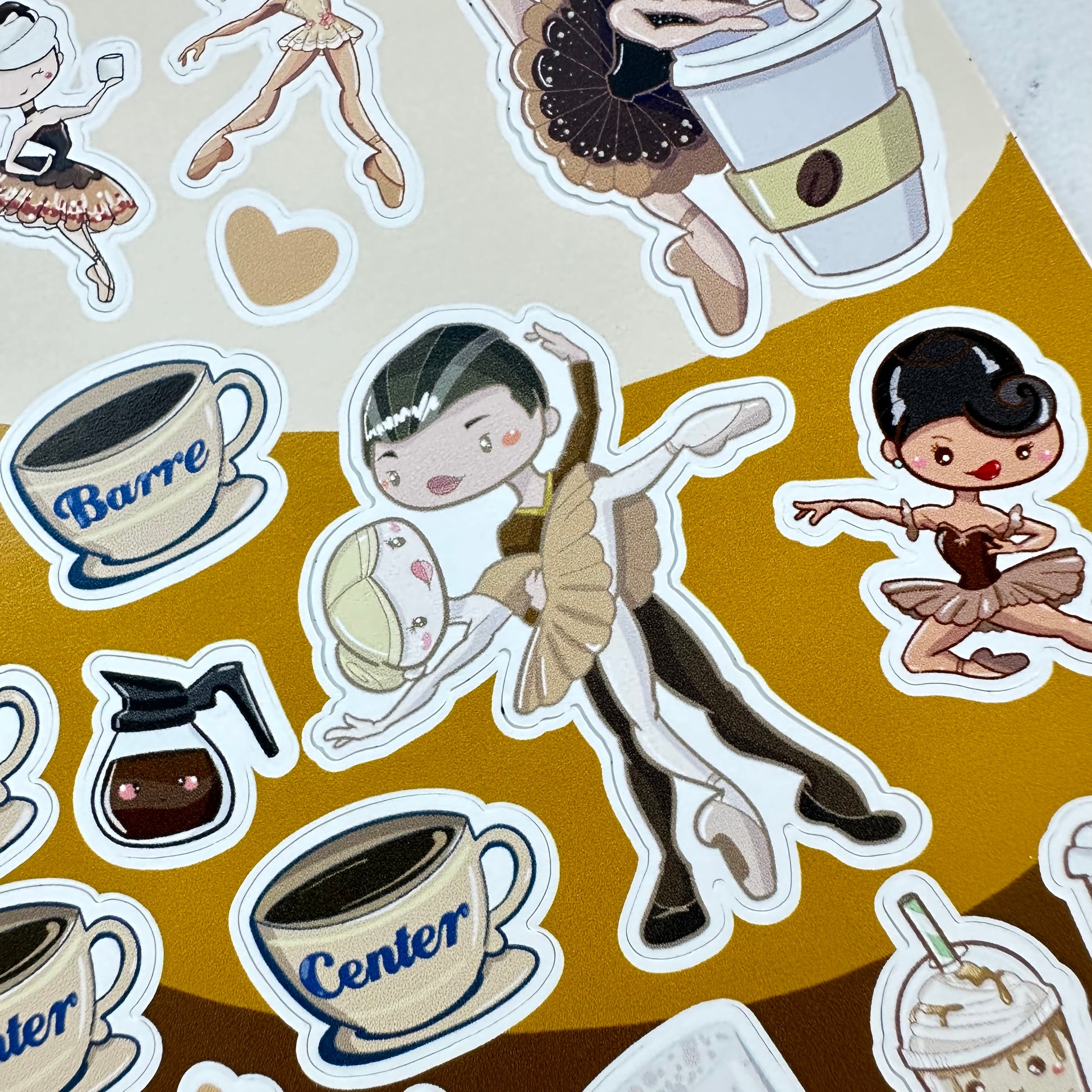 Coffee Ballet Sticker Sheet