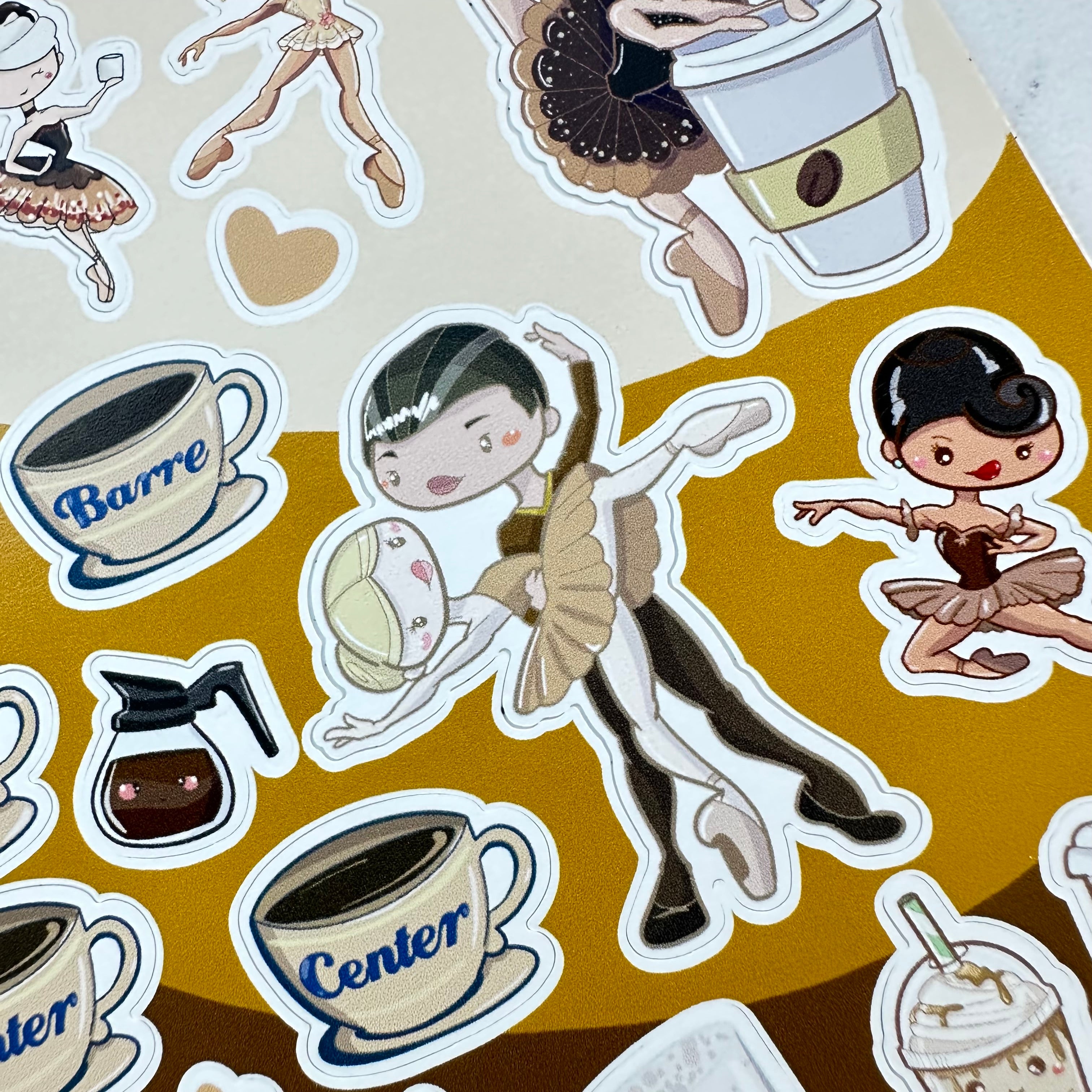 Coffee Ballet Sticker Sheet