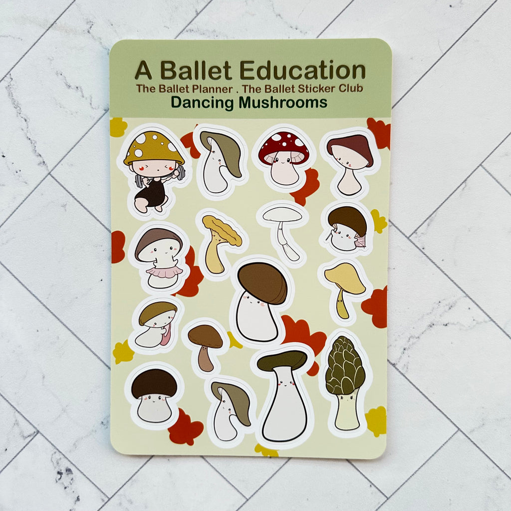 Dancing Mushrooms Sticker Sheet