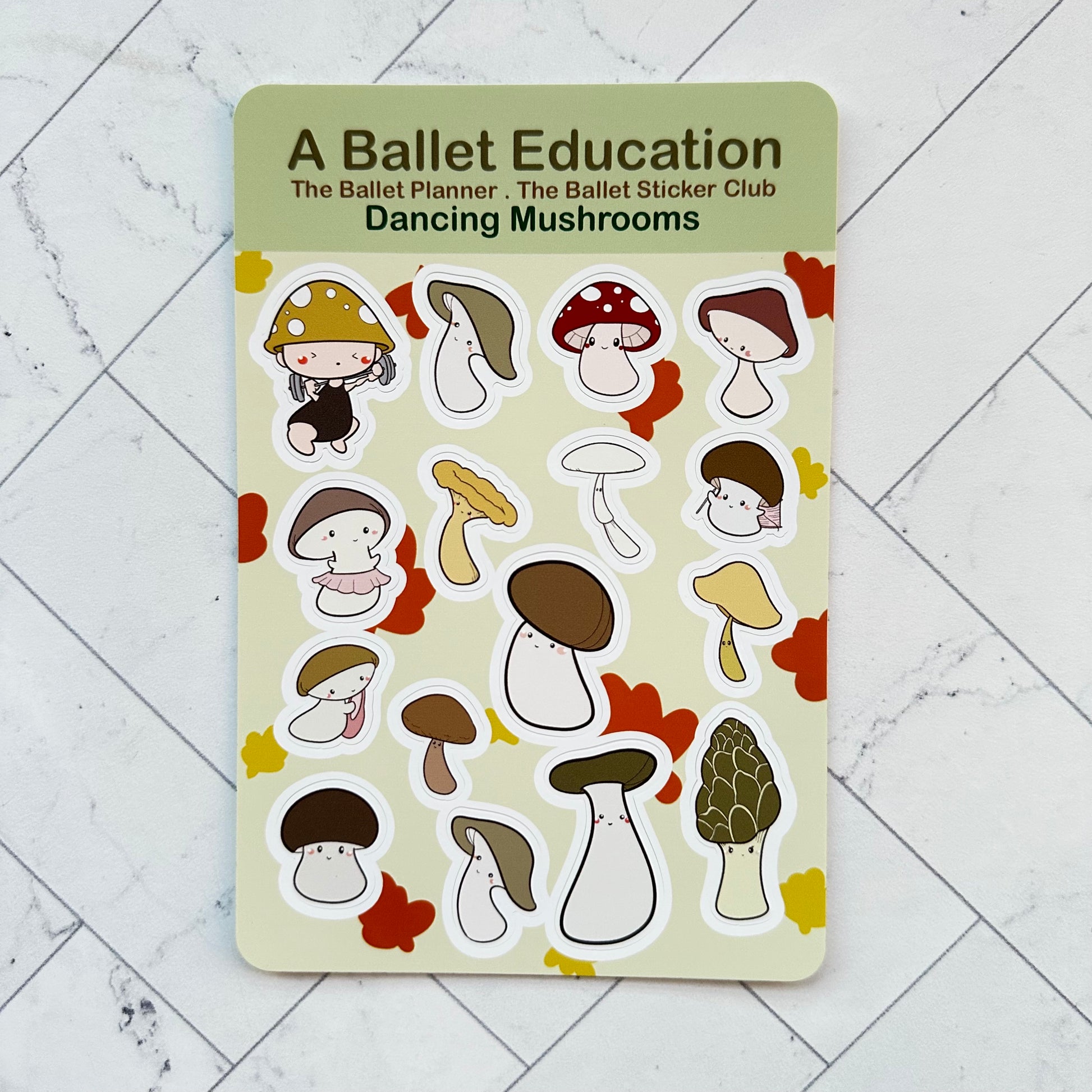 Dancing Mushrooms Sticker Sheet