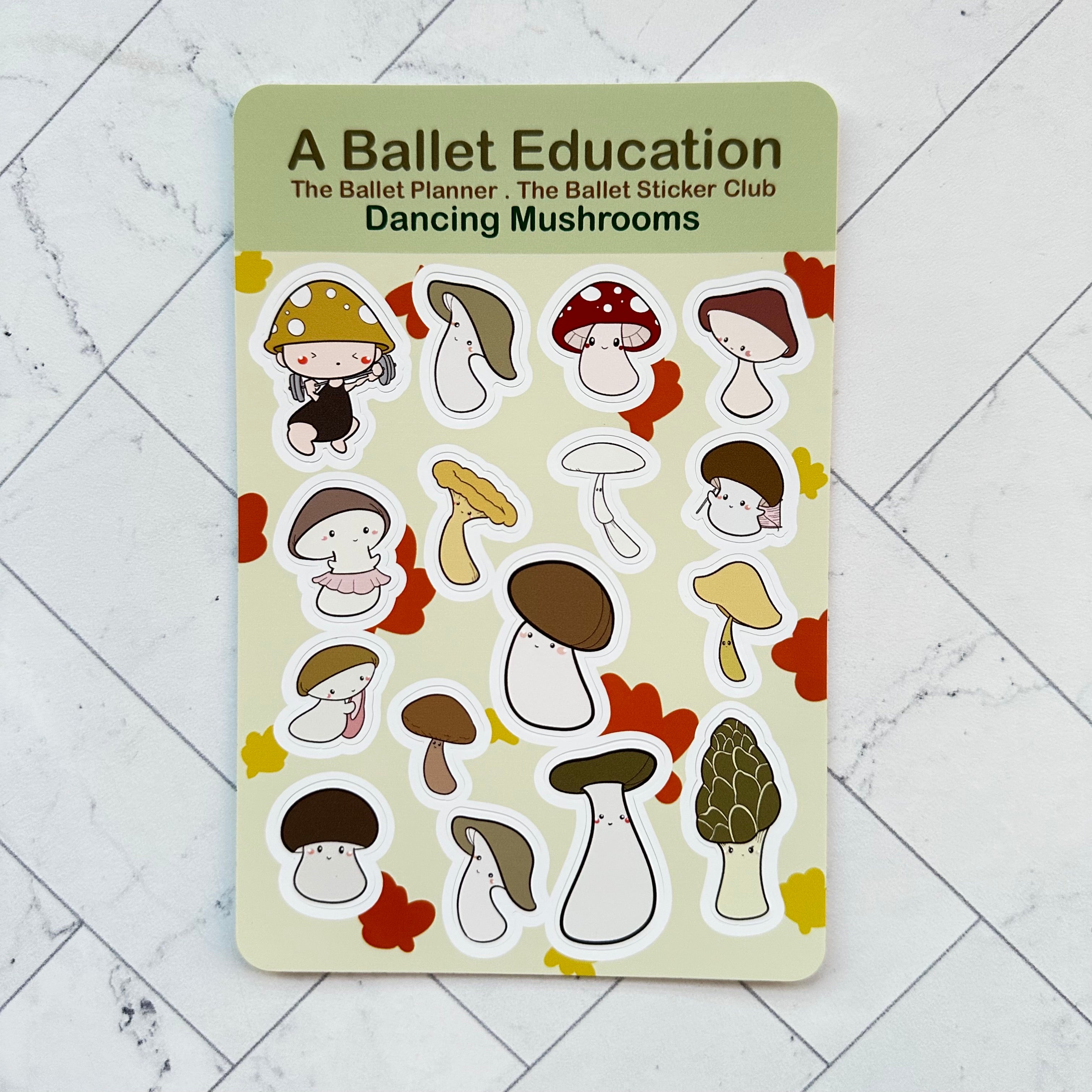 Dancing Mushrooms Sticker Sheet