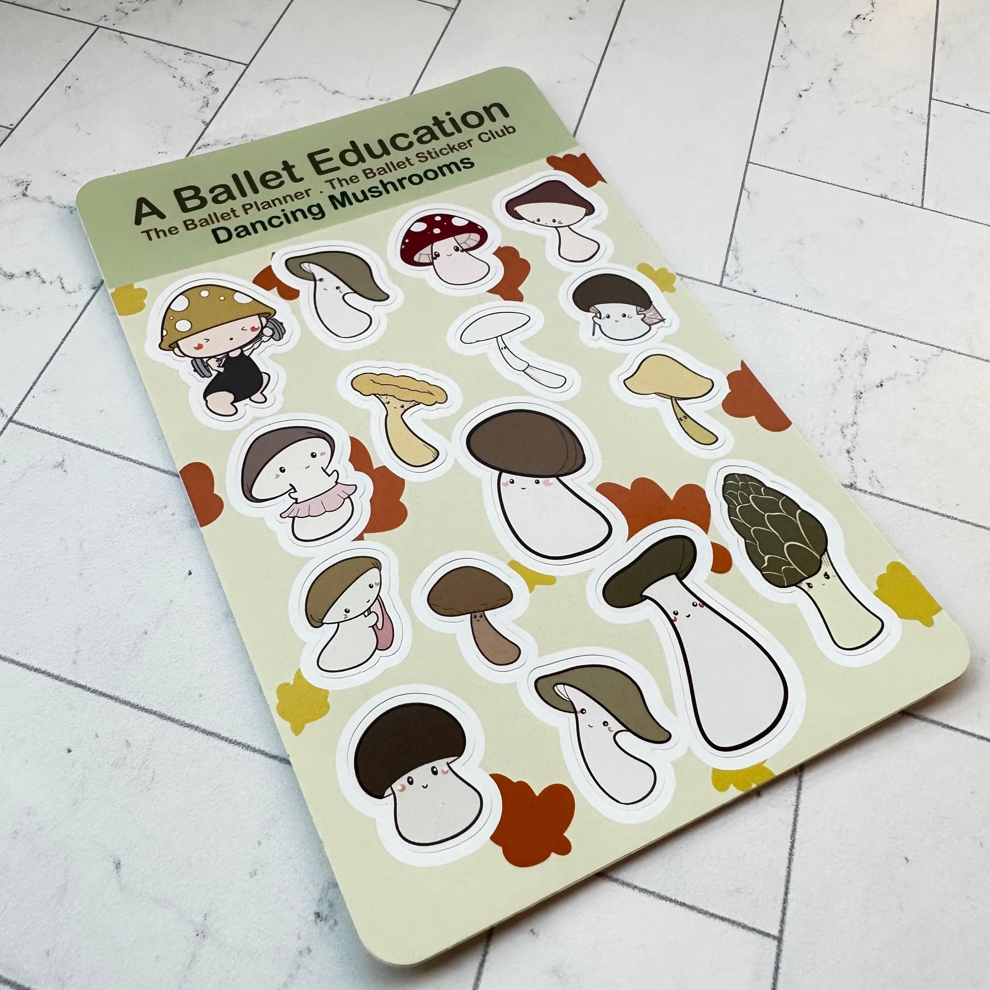 Dancing Mushrooms Sticker Sheet