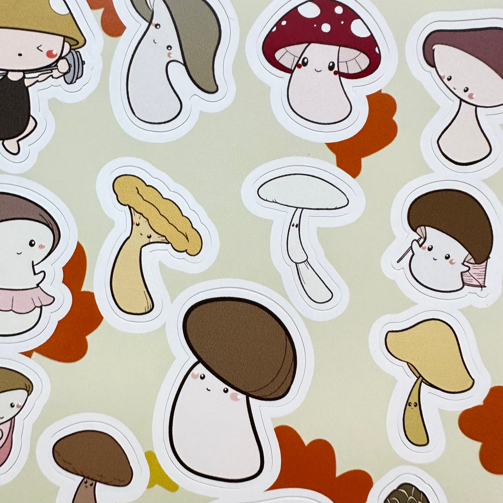 Dancing Mushrooms Sticker Sheet