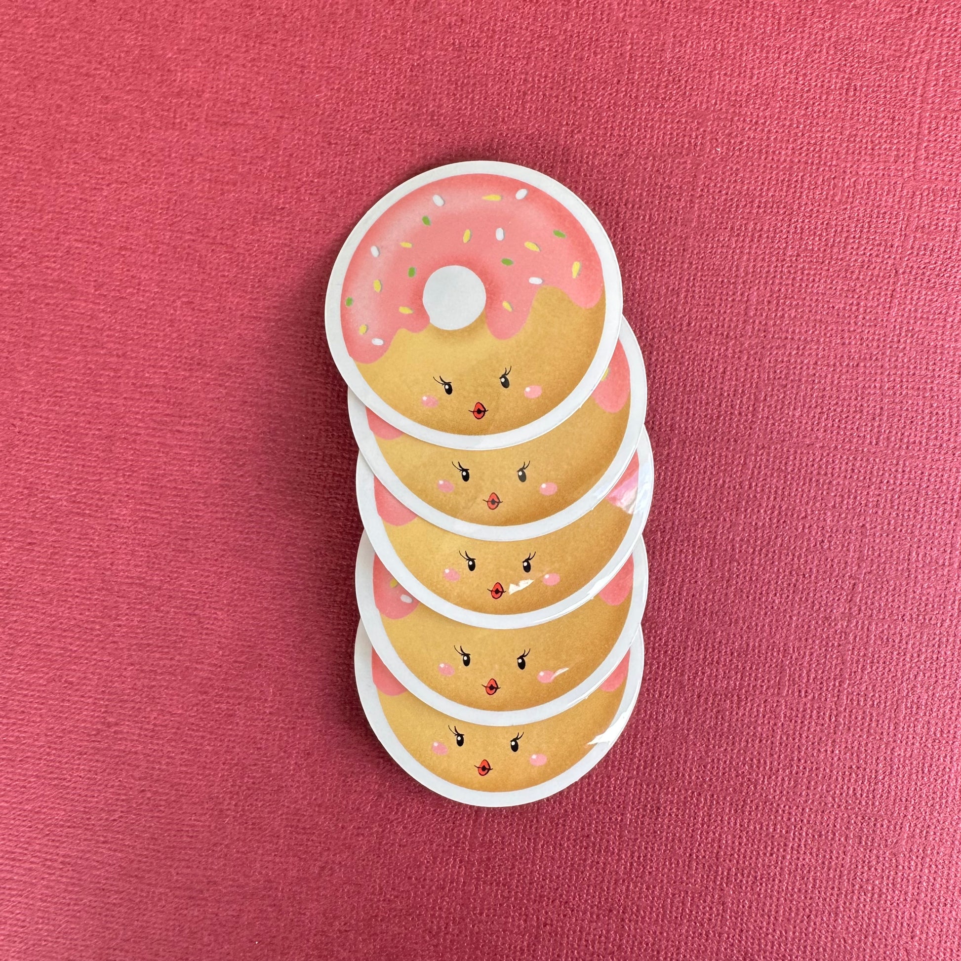 Pink Sprinkle Donut