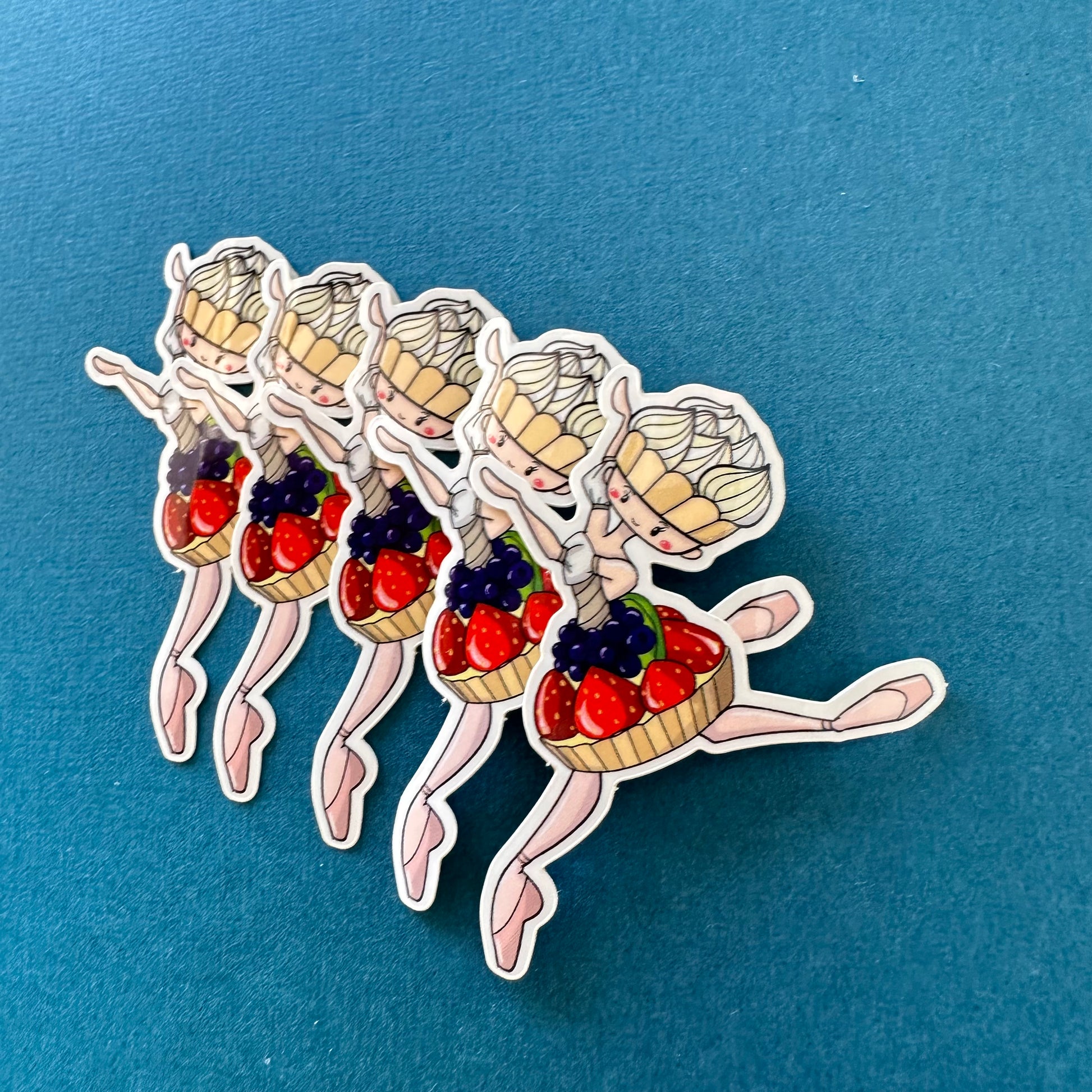 Ballerina Dessert Stickers