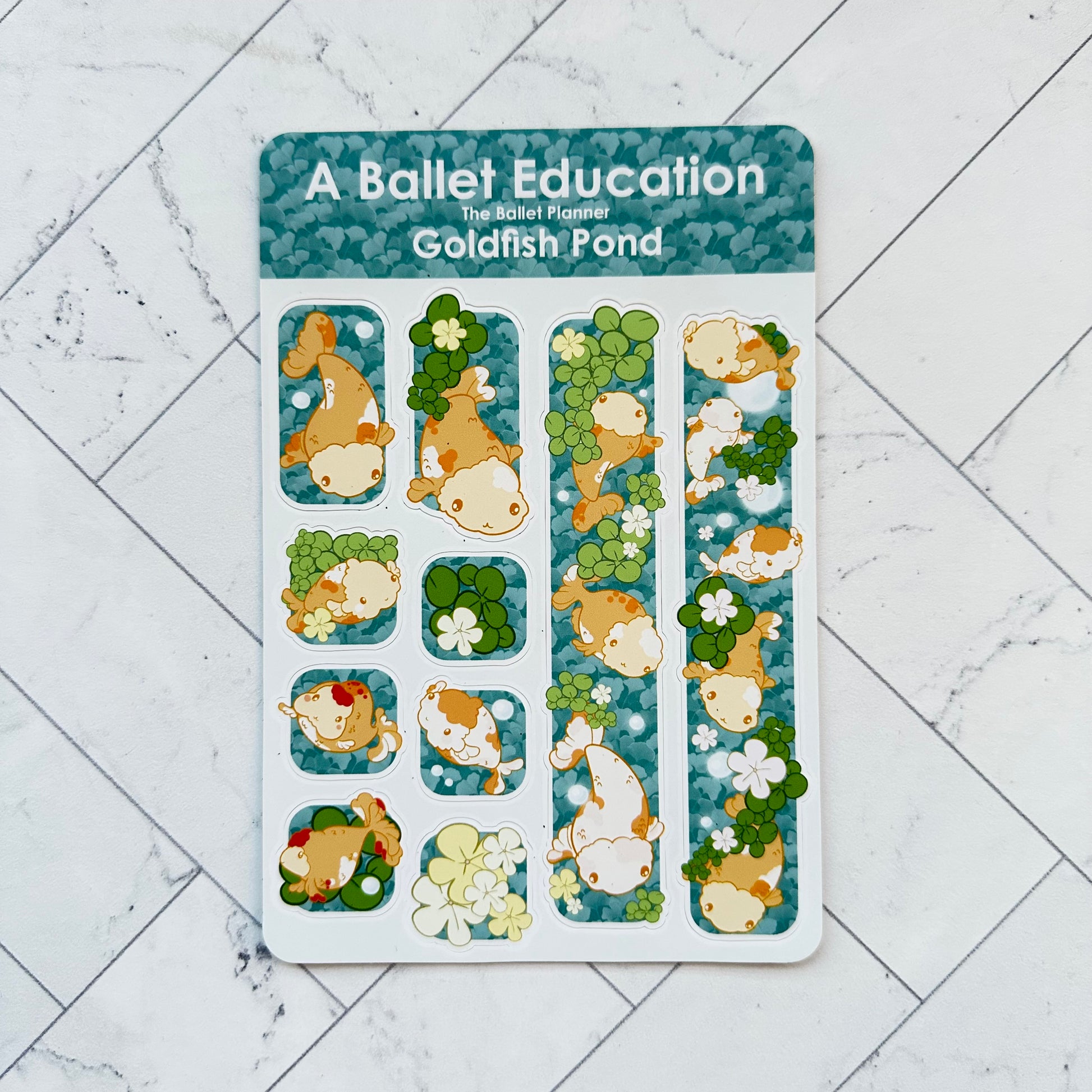 Goldfish Pond Sticker Sheet