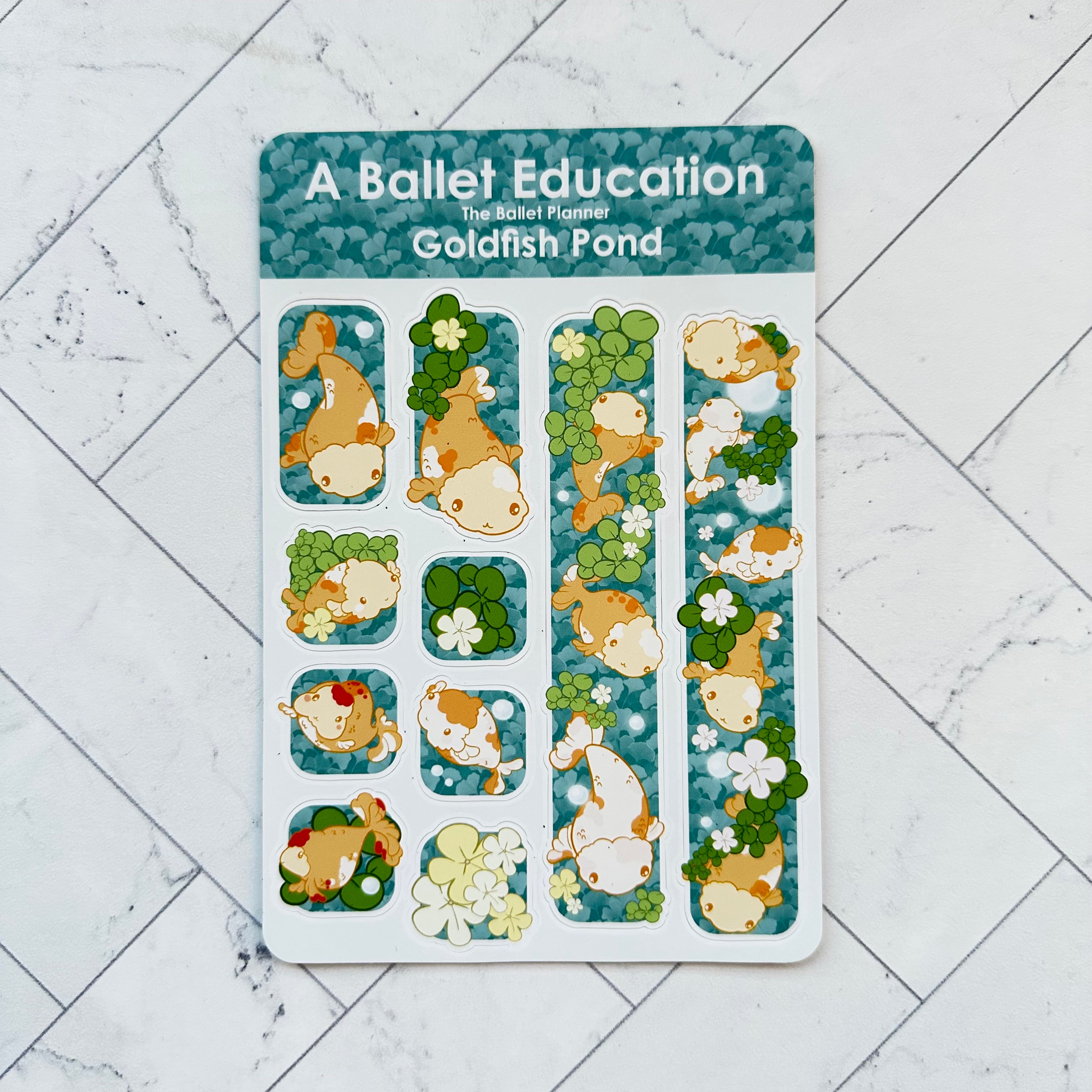 Goldfish Pond Sticker Sheet
