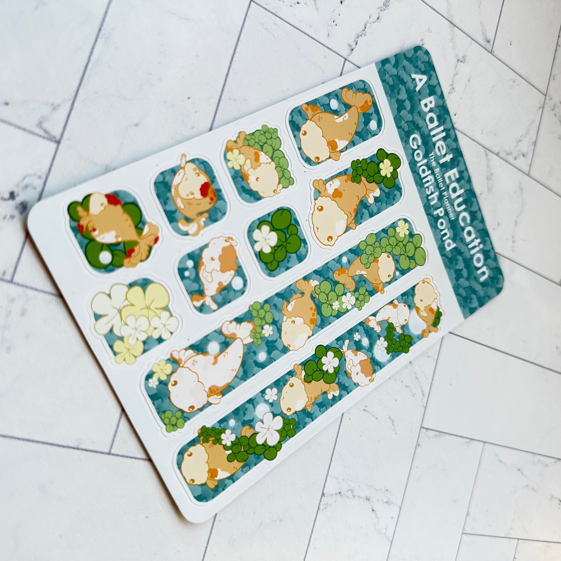 Goldfish Pond Sticker Sheet