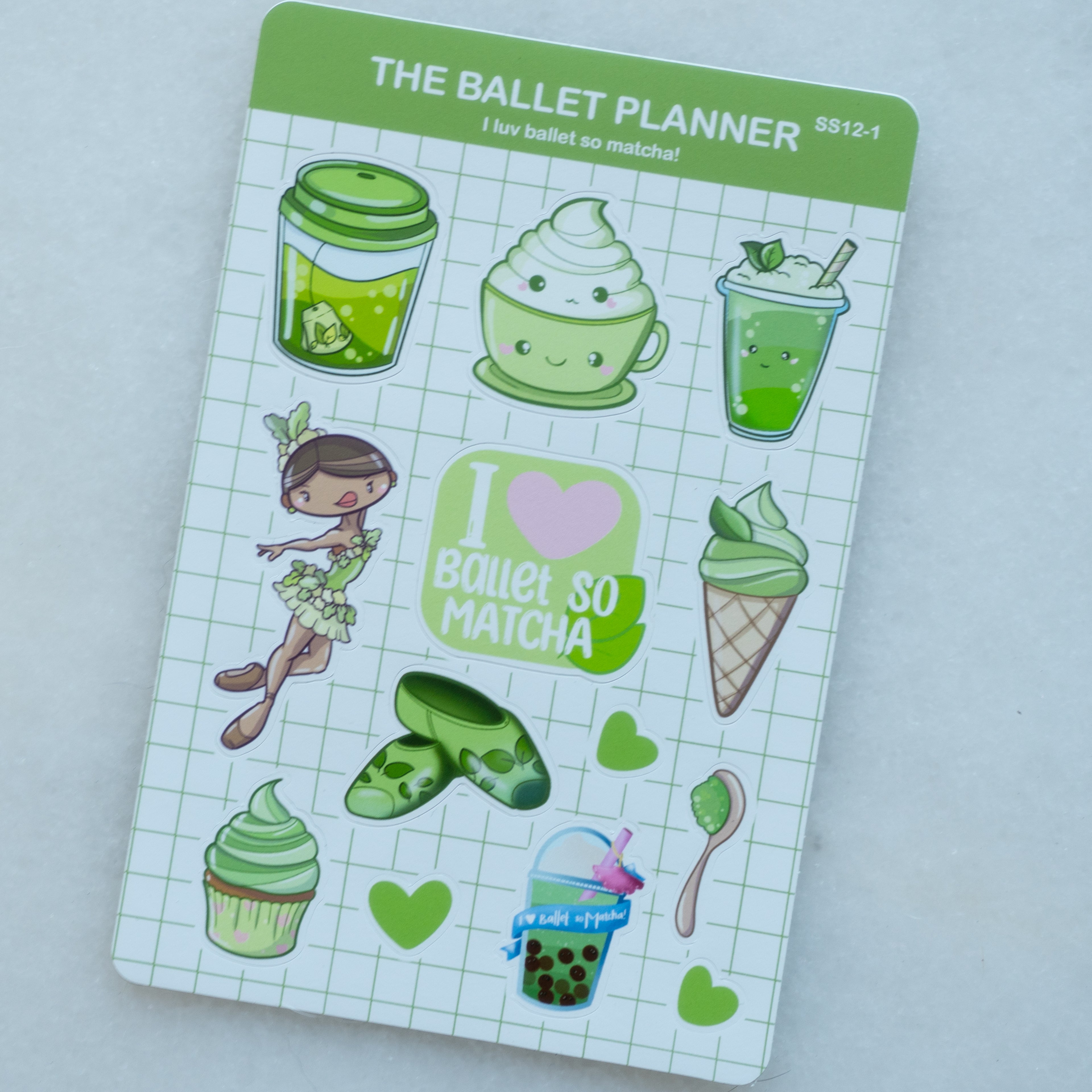 Green Tea Sticker Sheet