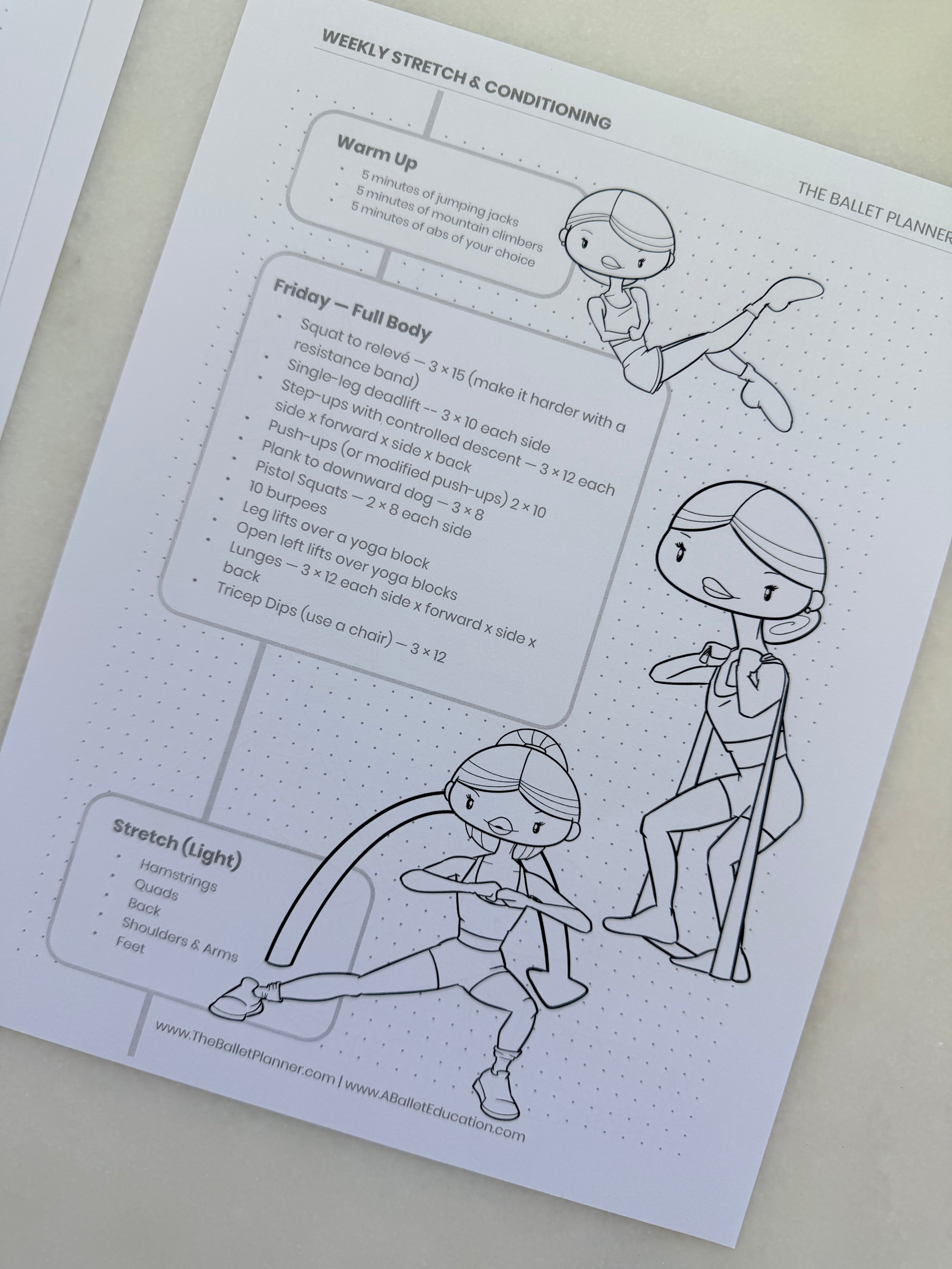 Conditioning Planner (Get Stronger in 30 days)