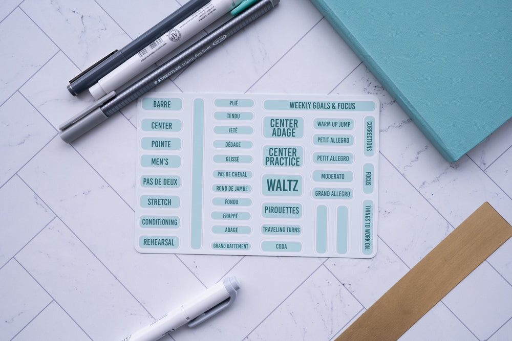 Ballet Class Sticker Sheet