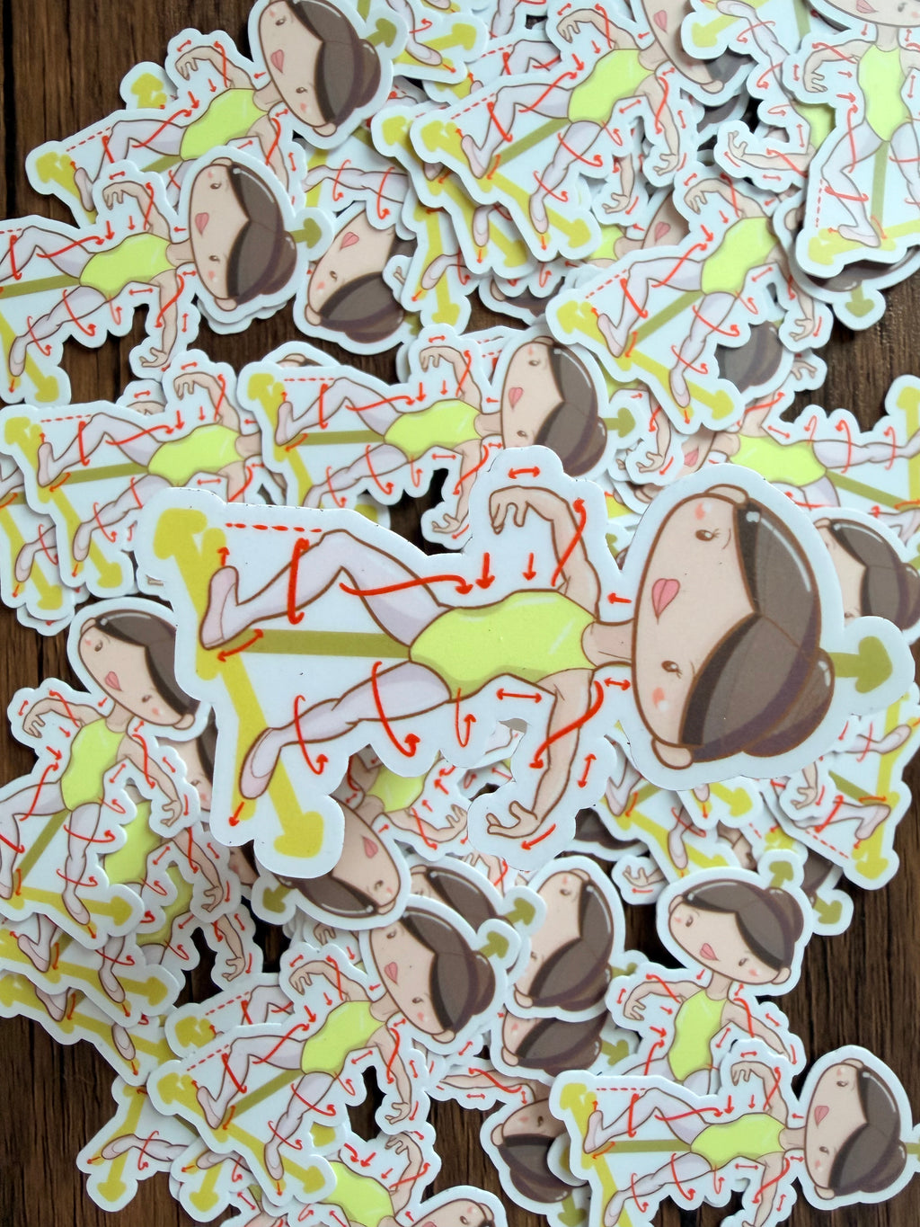 Fourth Position Technique Sticker (Inside Pirouette)