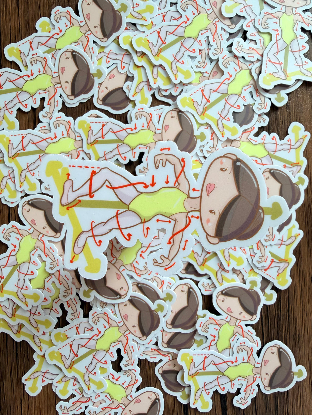 Fourth Position Technique Sticker (Inside Pirouette)
