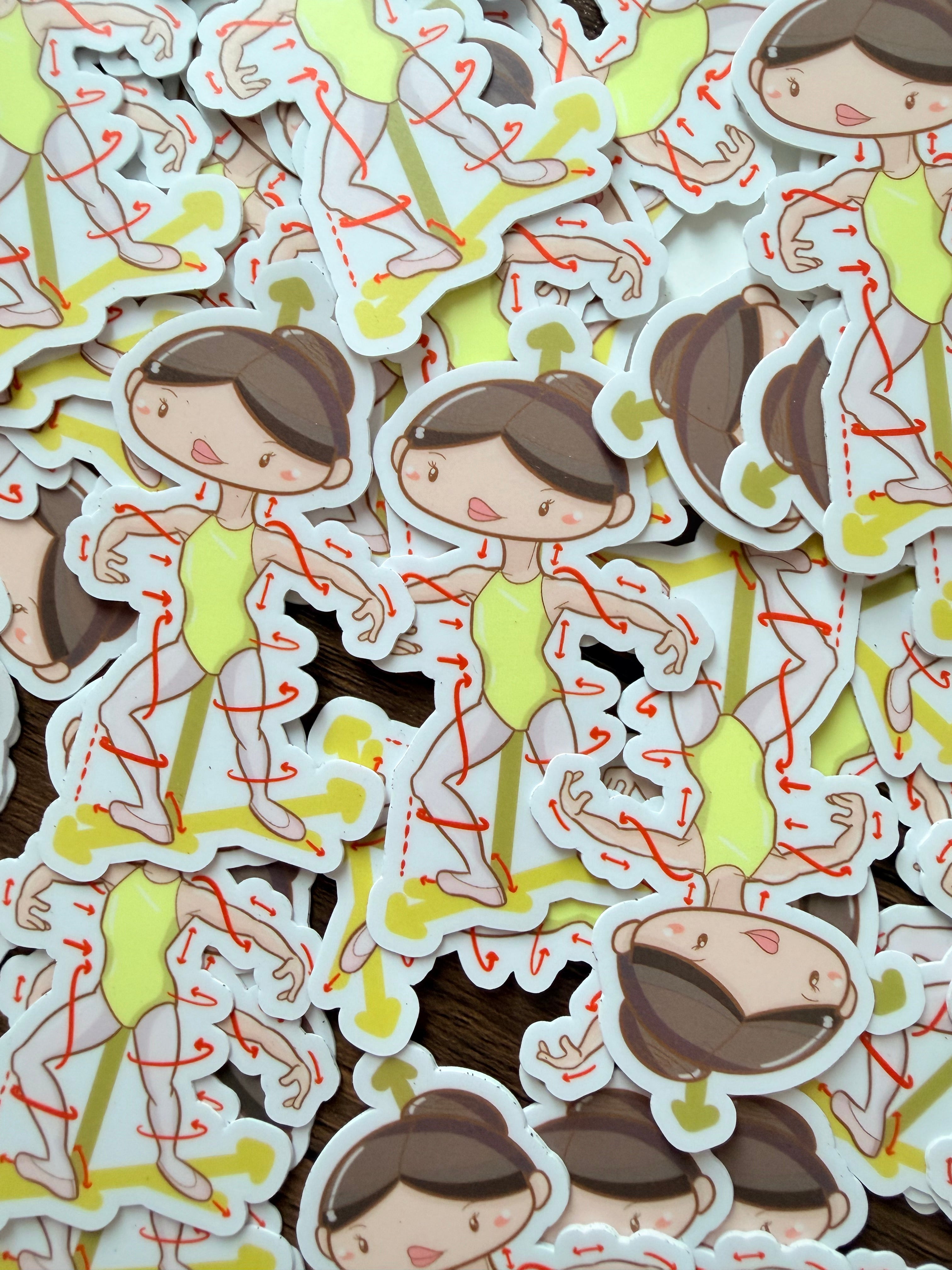 Fourth Position Technique Sticker (Inside Pirouette)