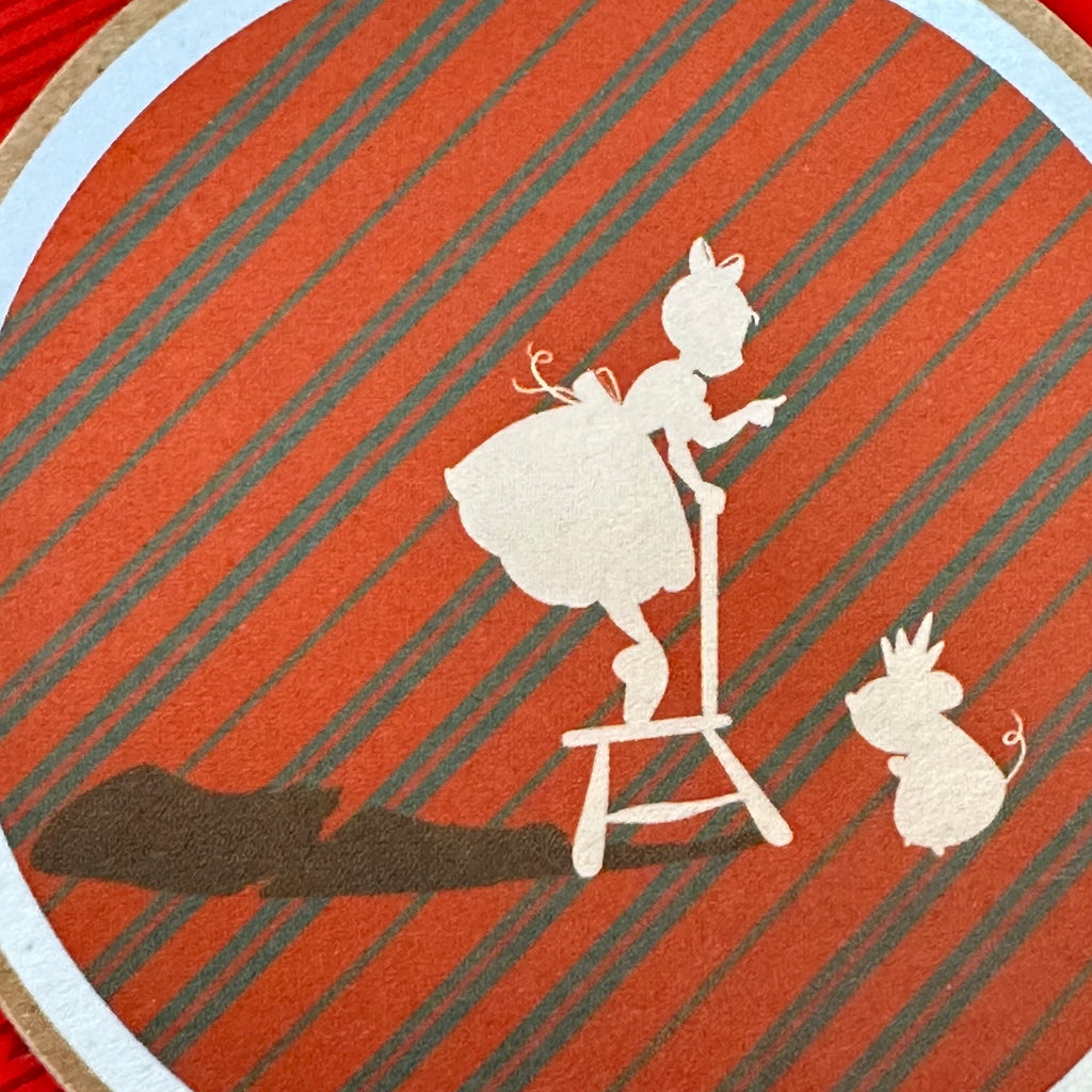 Kraft Paper Sticker - Clara and a Mouse
