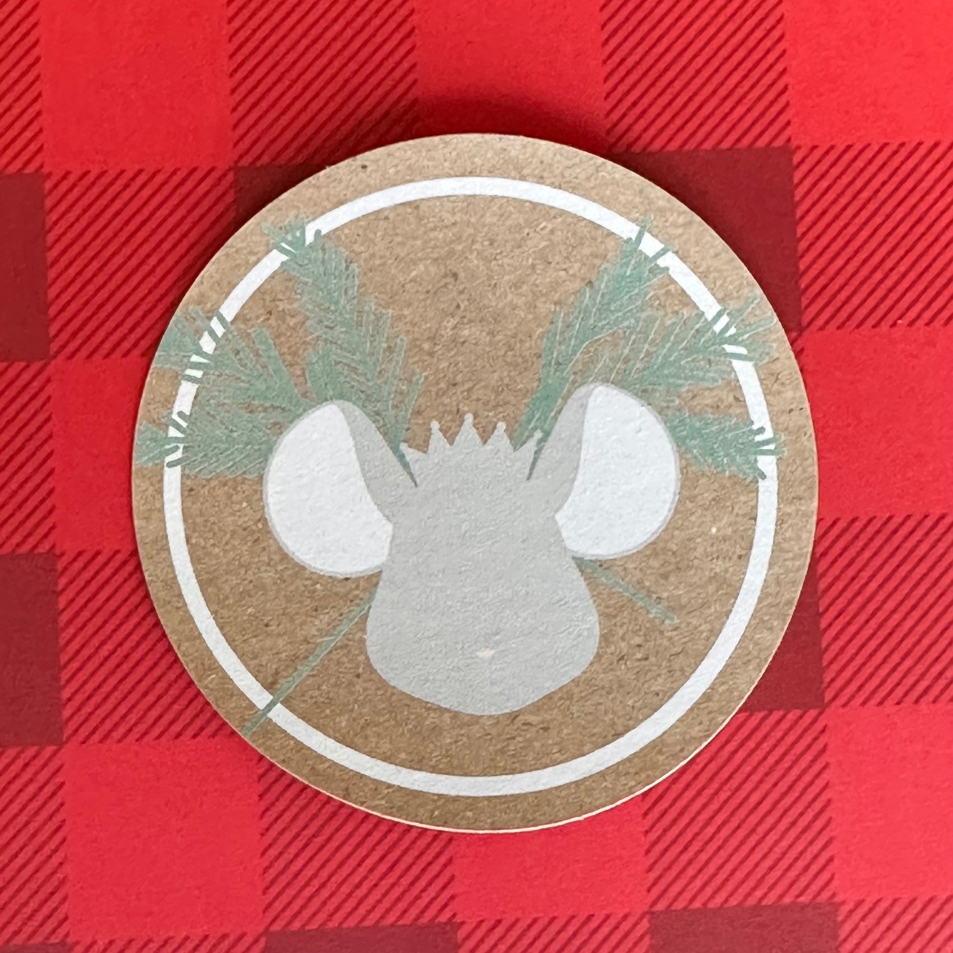 Kraft Paper Mouse King Sticker