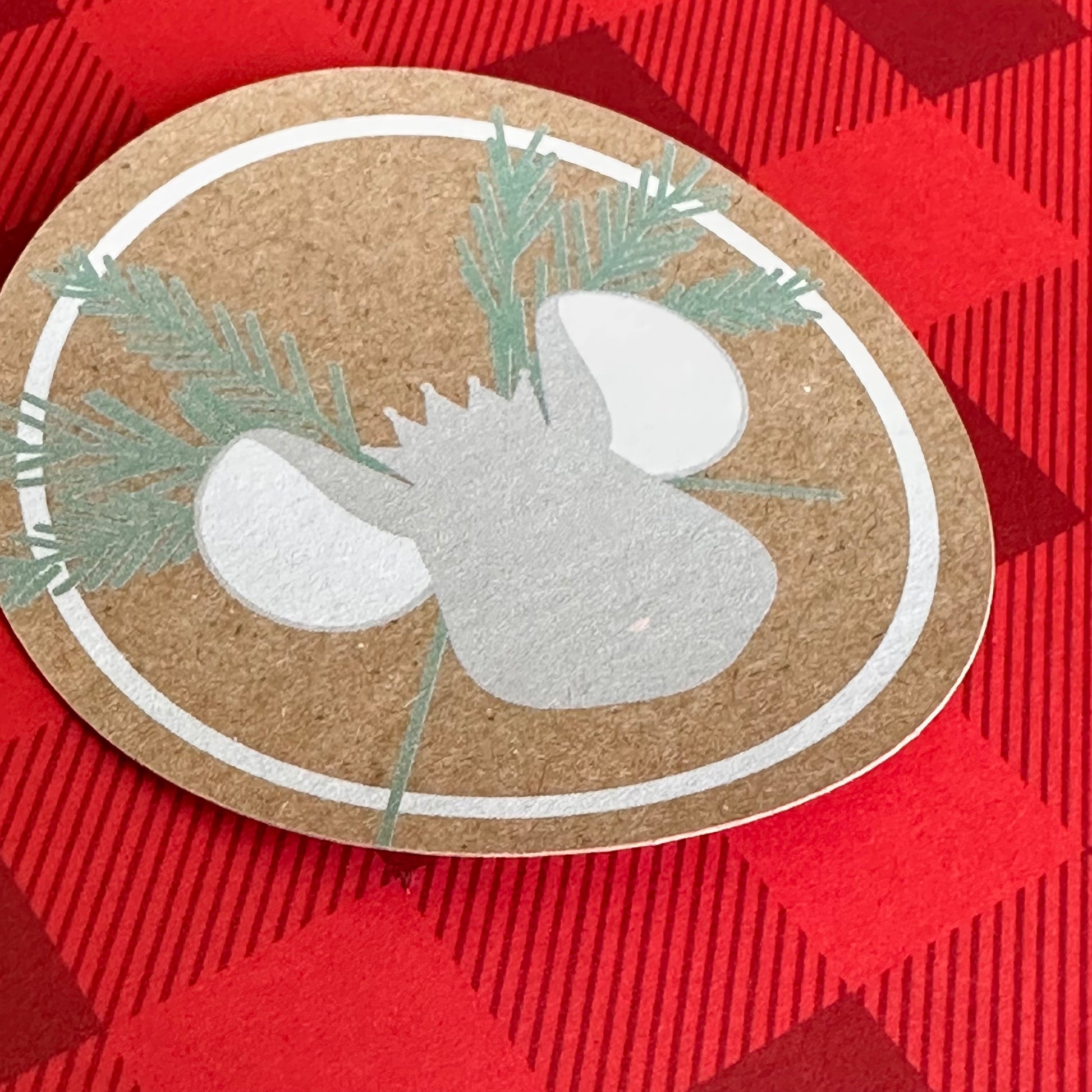 Kraft Paper Mouse King Sticker