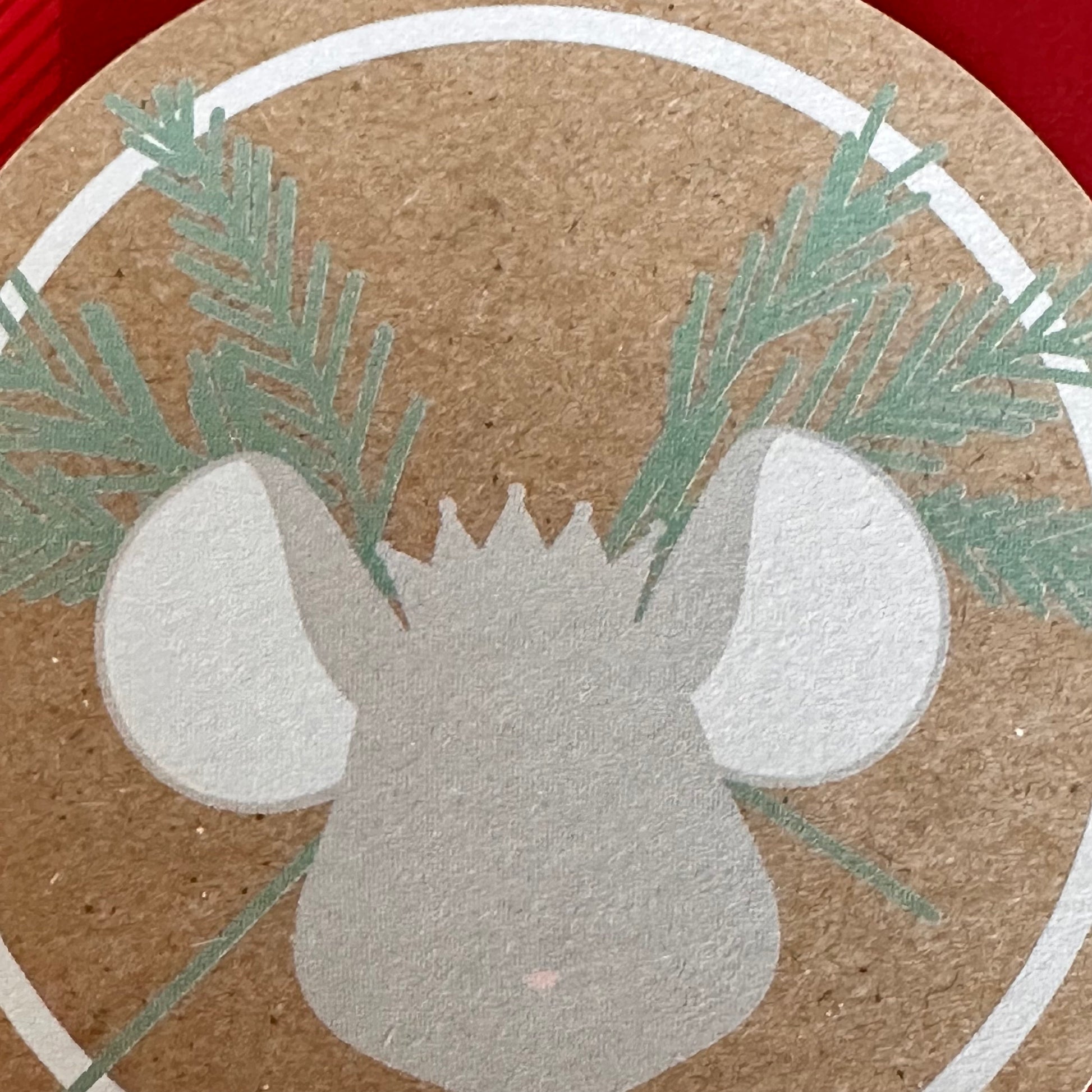 Kraft Paper Mouse King Sticker