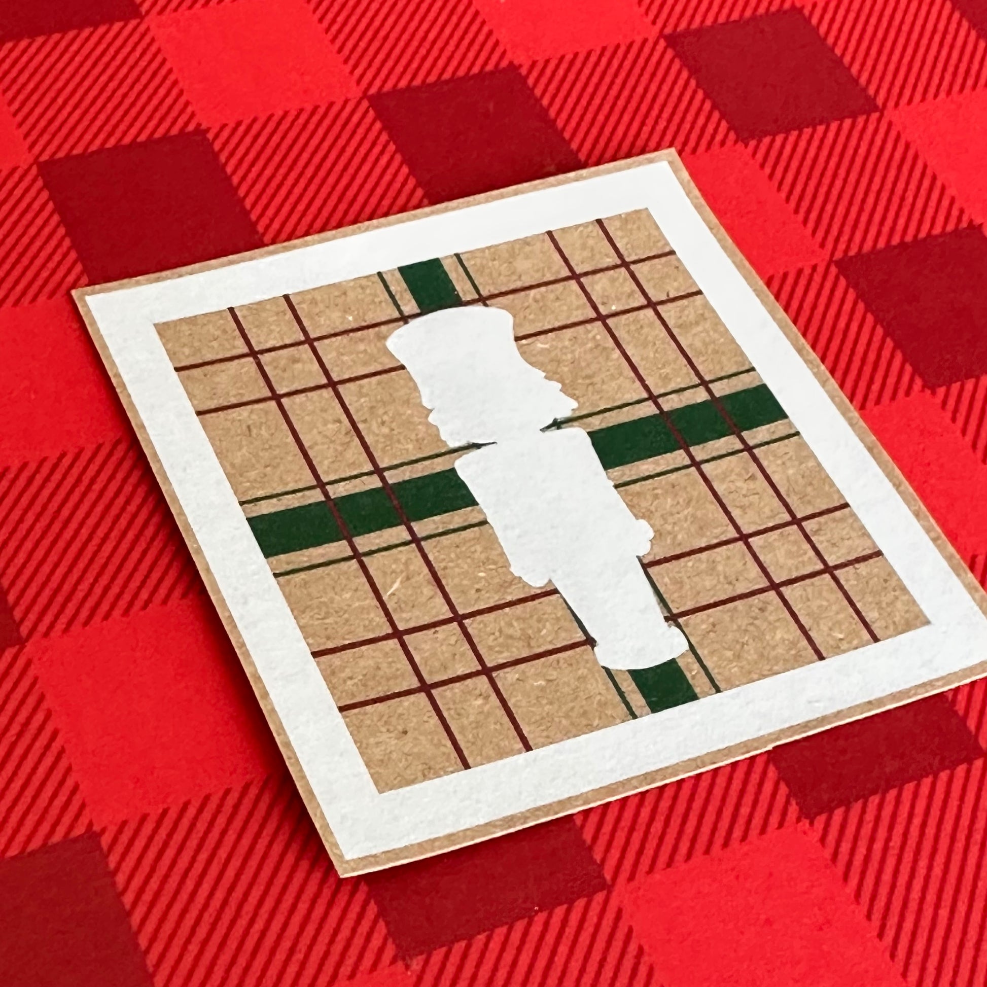 Kraft Paper Nutcracker Sticker