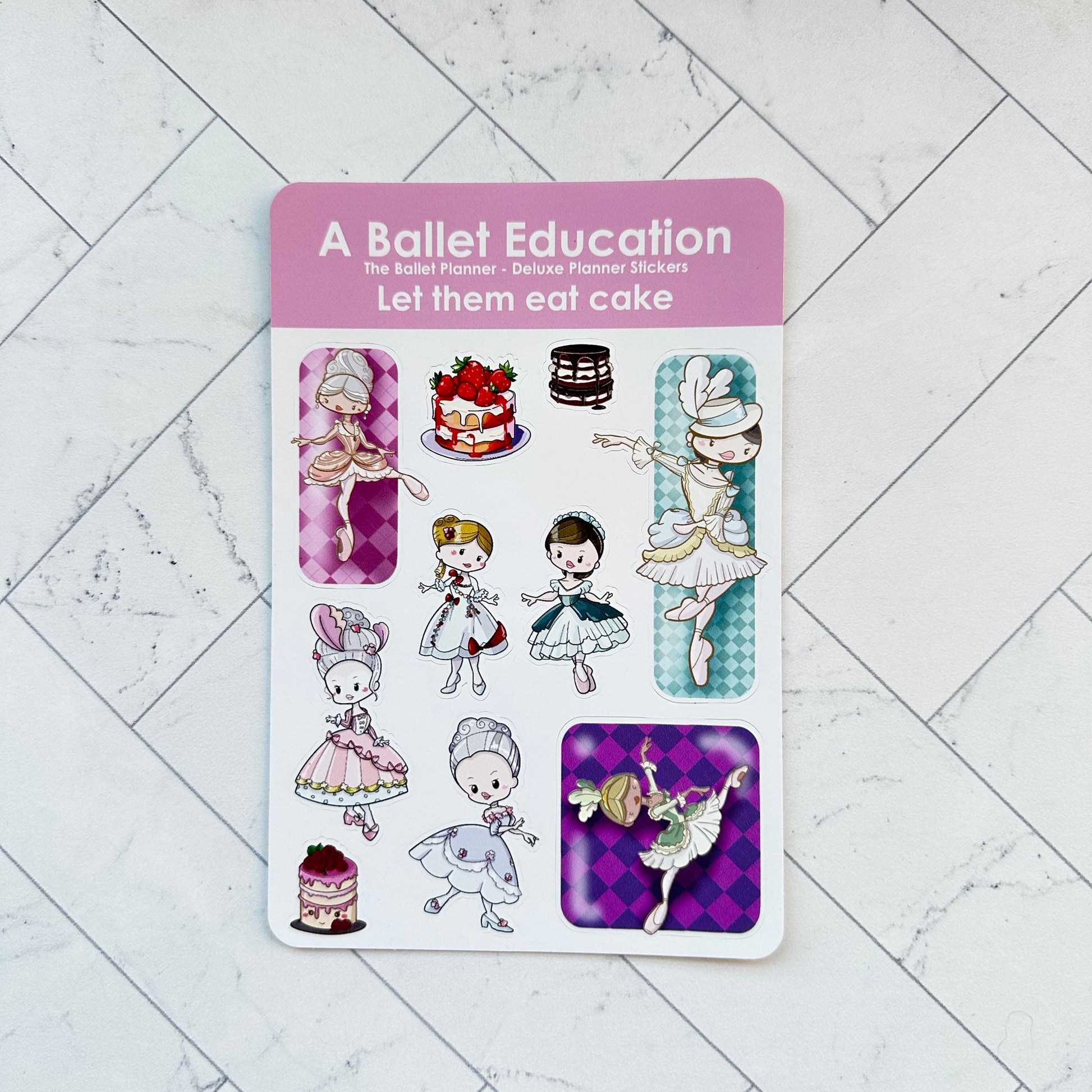Let Them Eat Cake Sticker Sheet