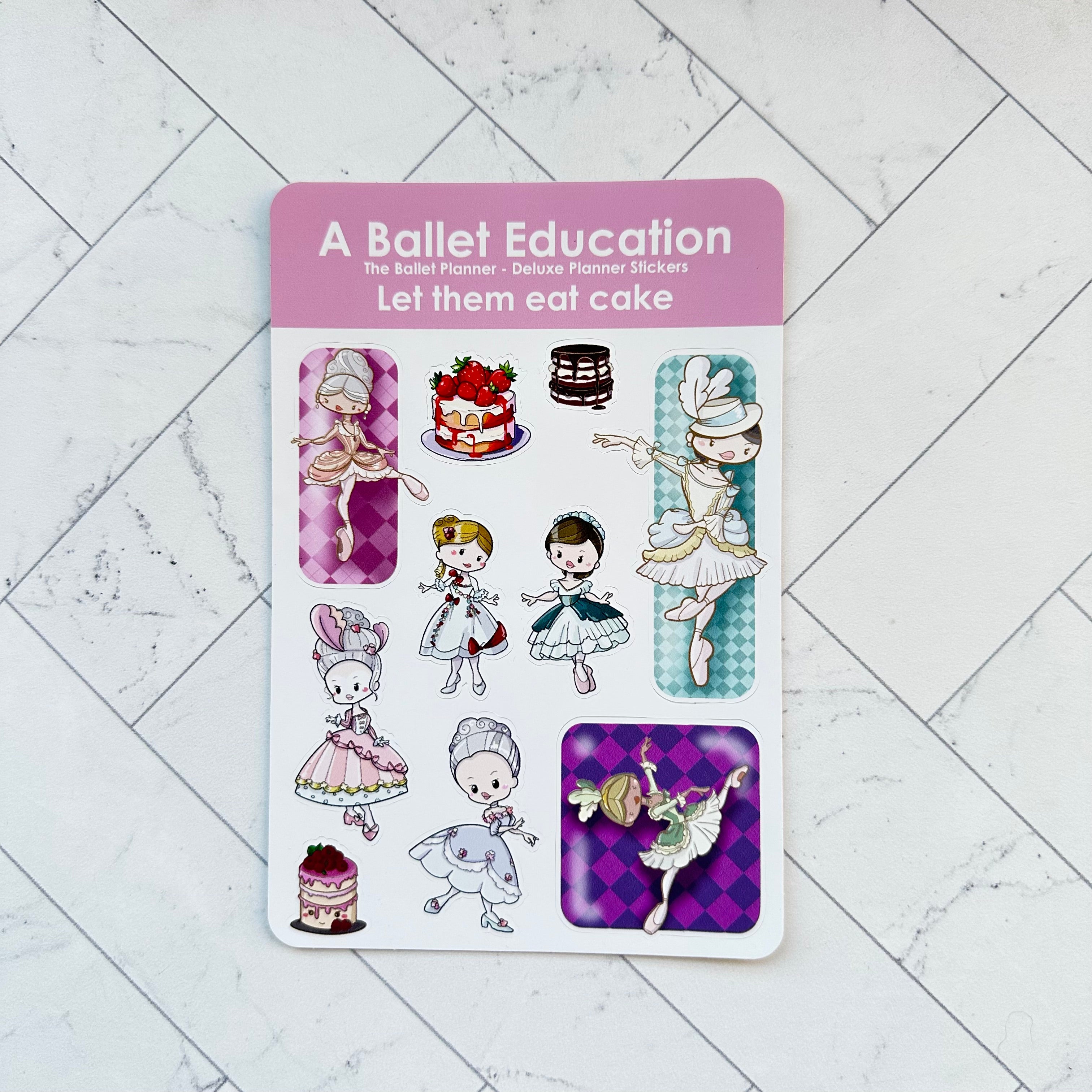 Let Them Eat Cake Sticker Sheet
