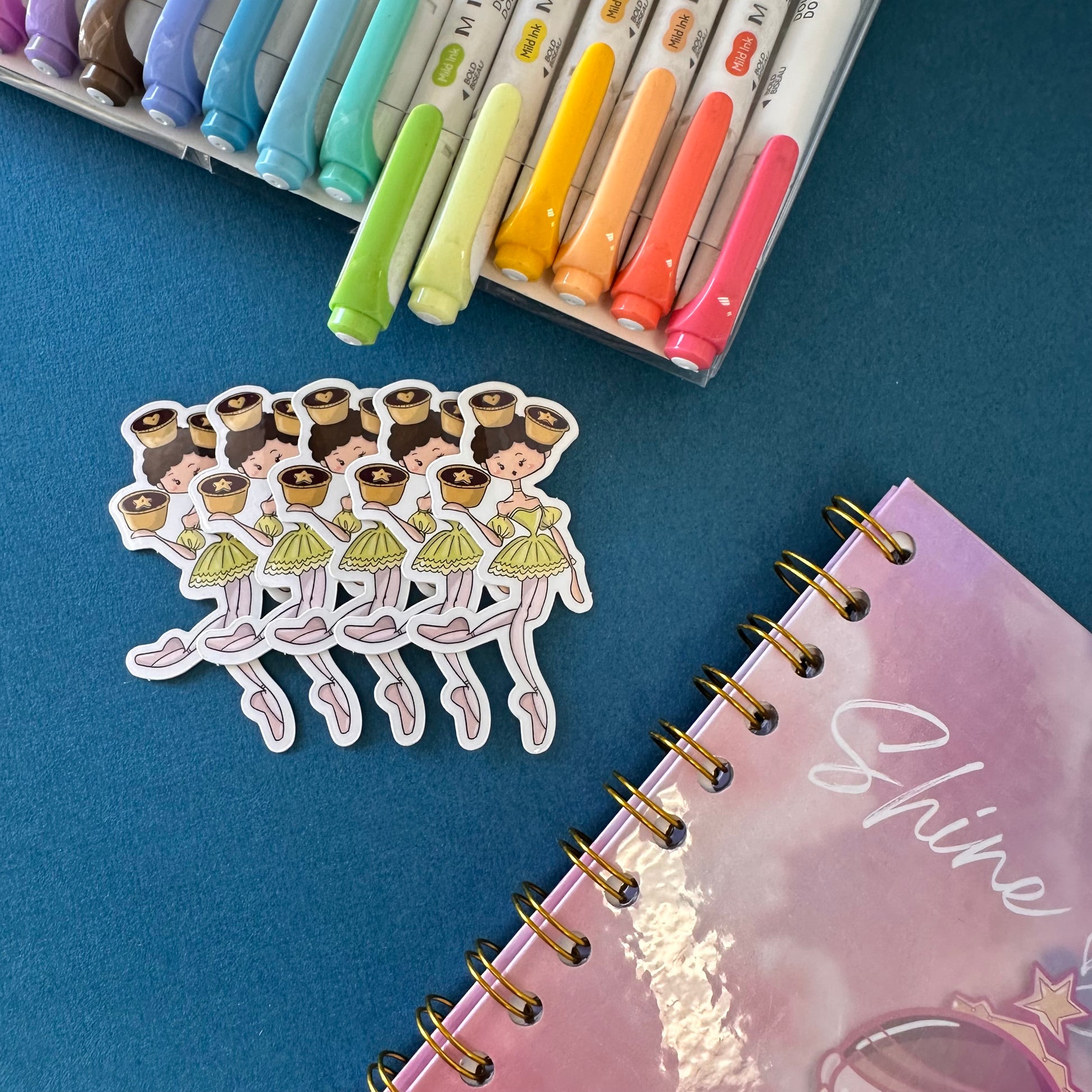 Ballerina Dessert Stickers